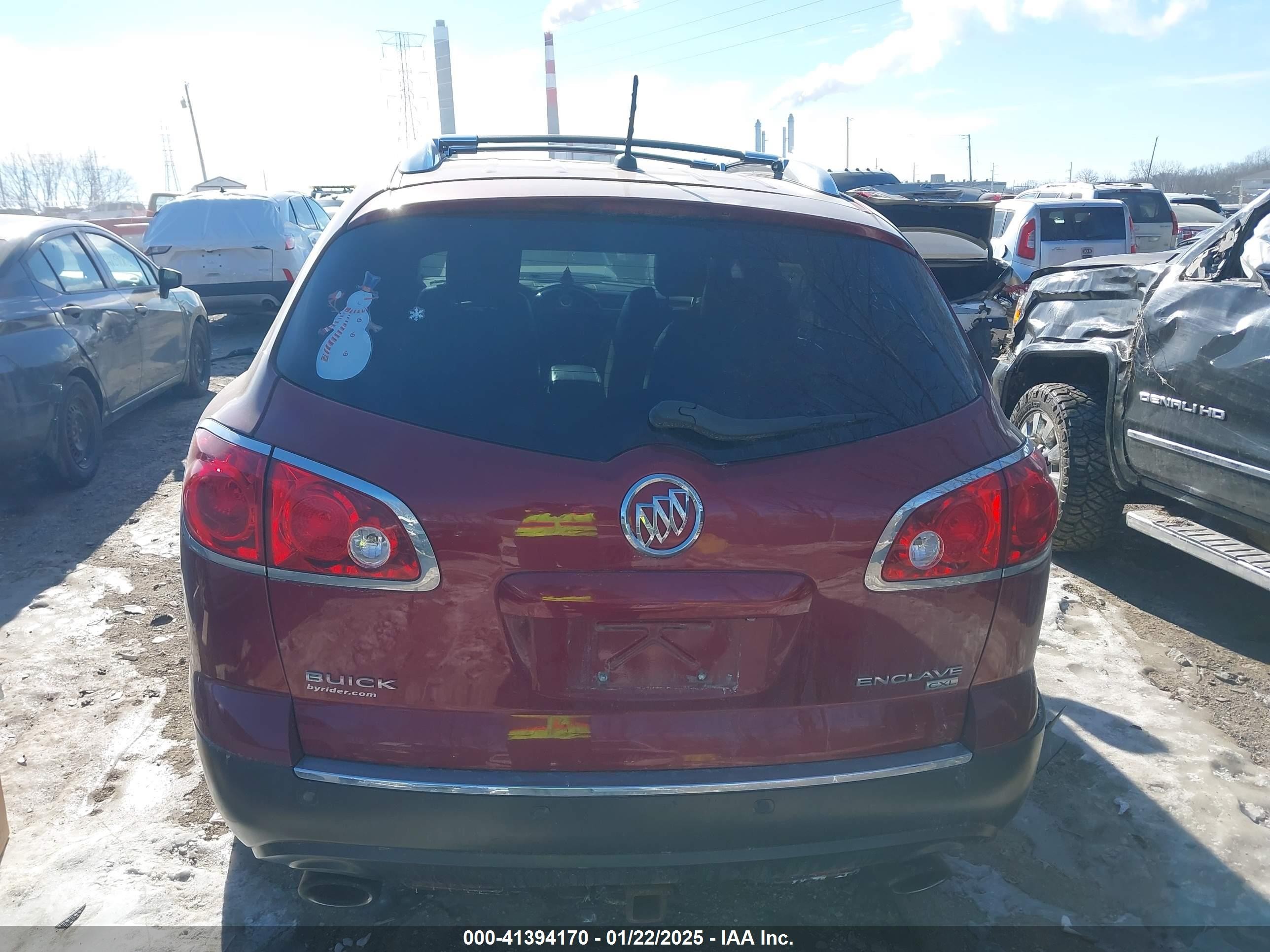 2010 Buick Enclave 1xl Burgundy vin: 5GALRBED9AJ243734