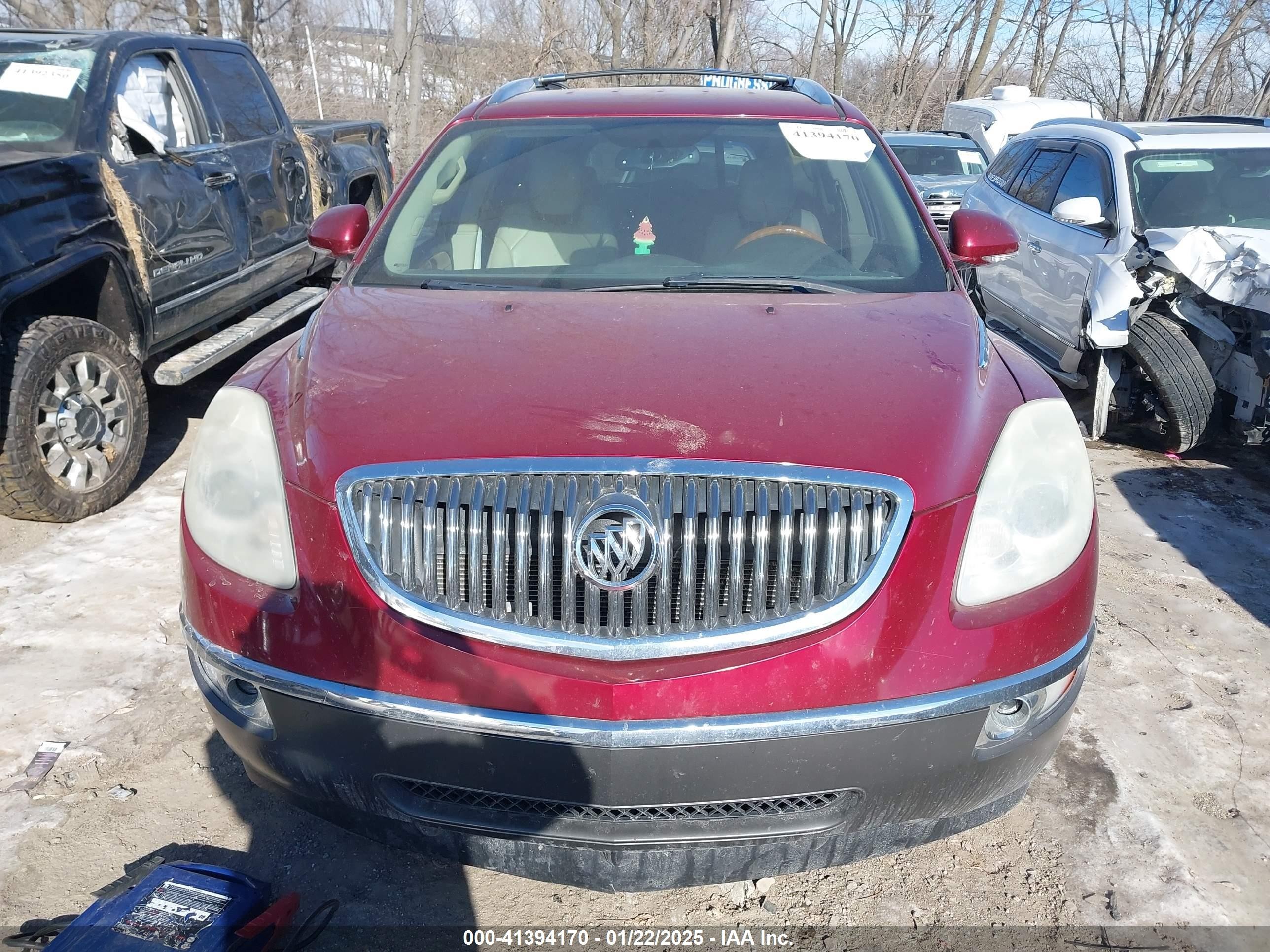 2010 Buick Enclave 1xl Burgundy vin: 5GALRBED9AJ243734