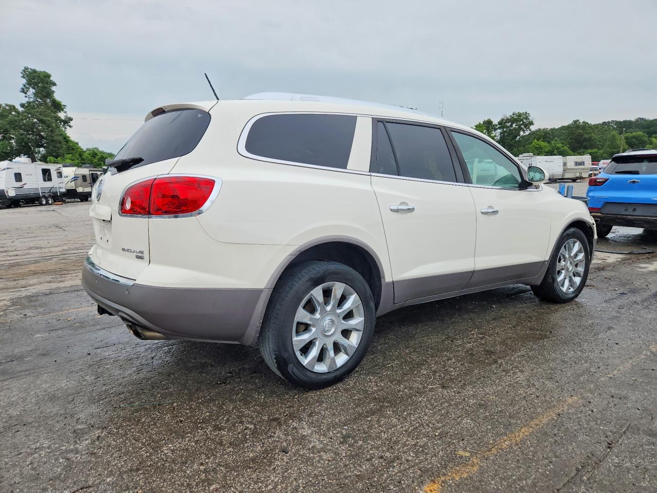 2010 Buick Enclave Cxl White vin: 5GALRCED1AJ144282
