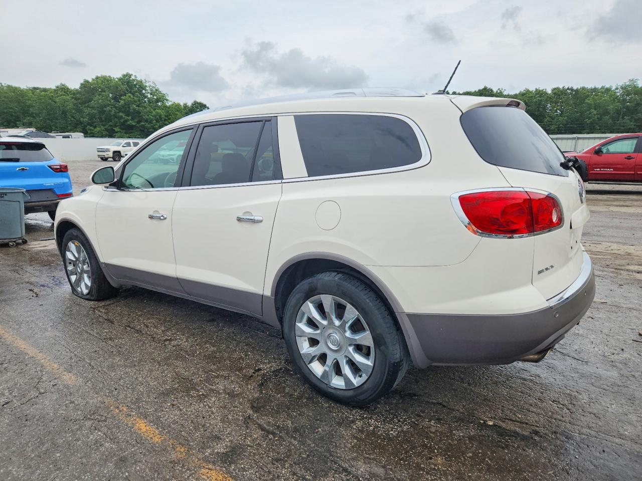 2010 Buick Enclave Cxl White vin: 5GALRCED1AJ144282