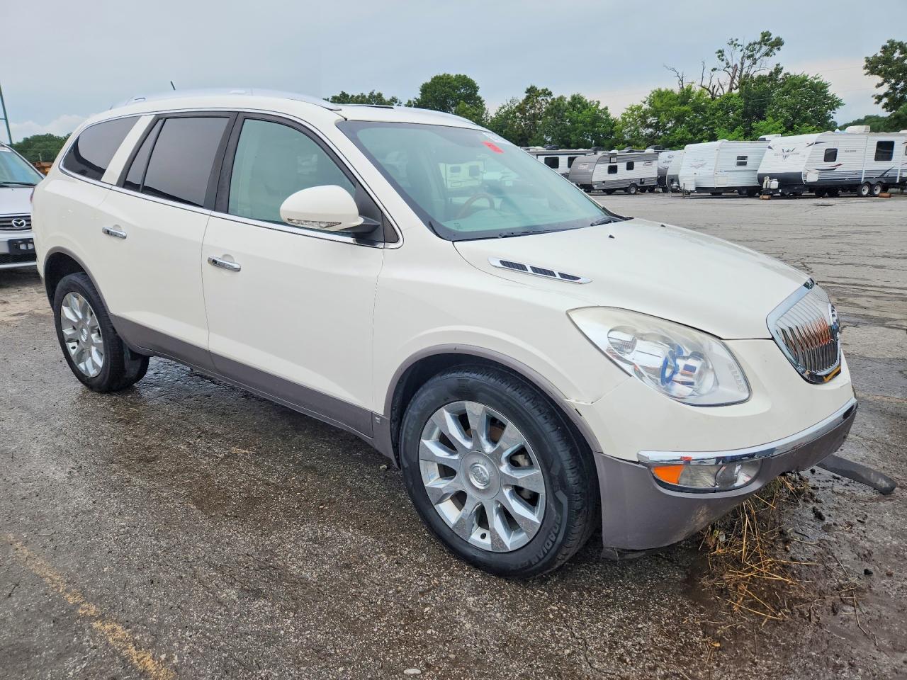 2010 Buick Enclave Cxl White vin: 5GALRCED1AJ144282