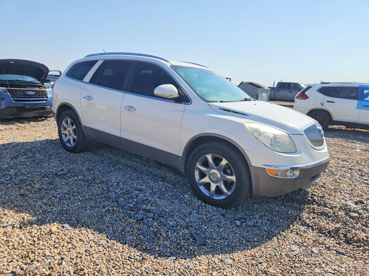 2010 Buick Enclave Cxl White vin: 5GALRCED1AJ210782