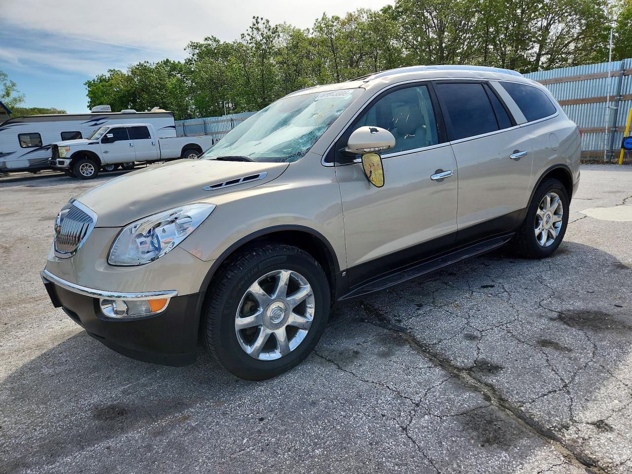 2010 Buick Enclave Cxl Beige vin: 5GALRCED2AJ220401