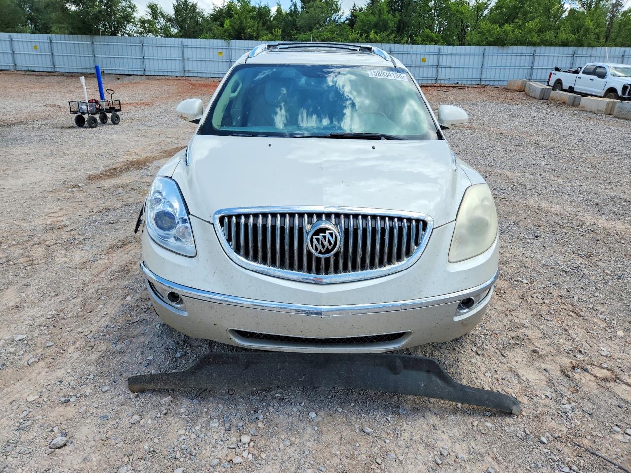 2010 Buick Enclave Cxl White vin: 5GALRCED3AJ197016
