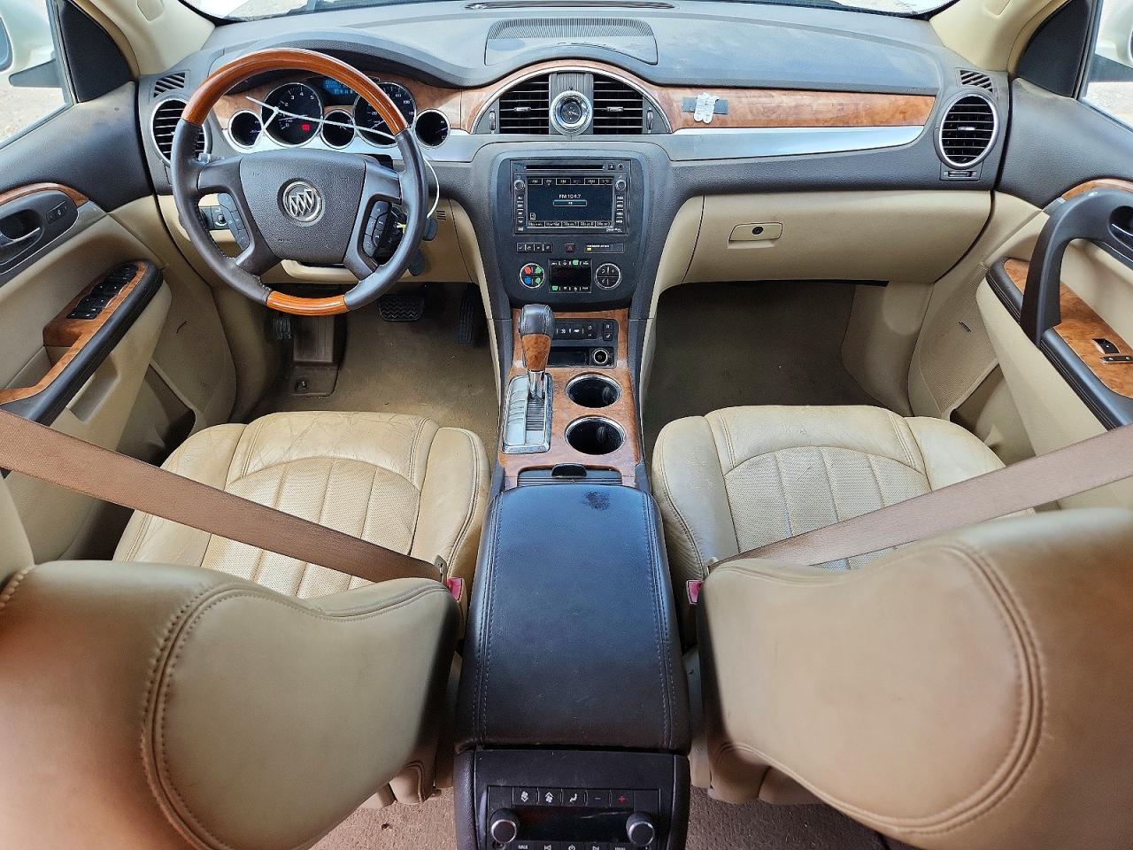 2010 Buick Enclave Cxl White vin: 5GALRCED3AJ197016
