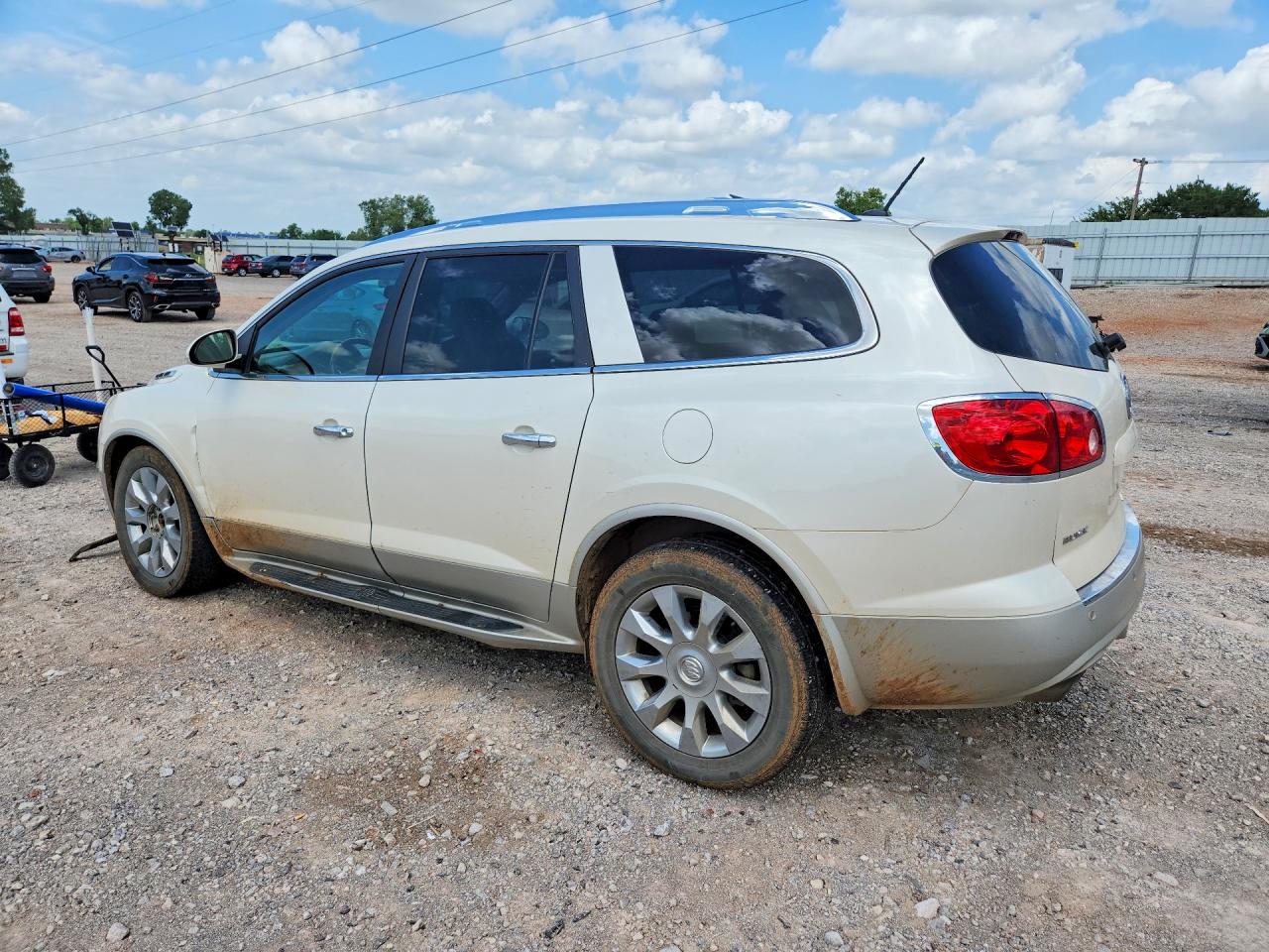 2010 Buick Enclave Cxl White vin: 5GALRCED3AJ197016
