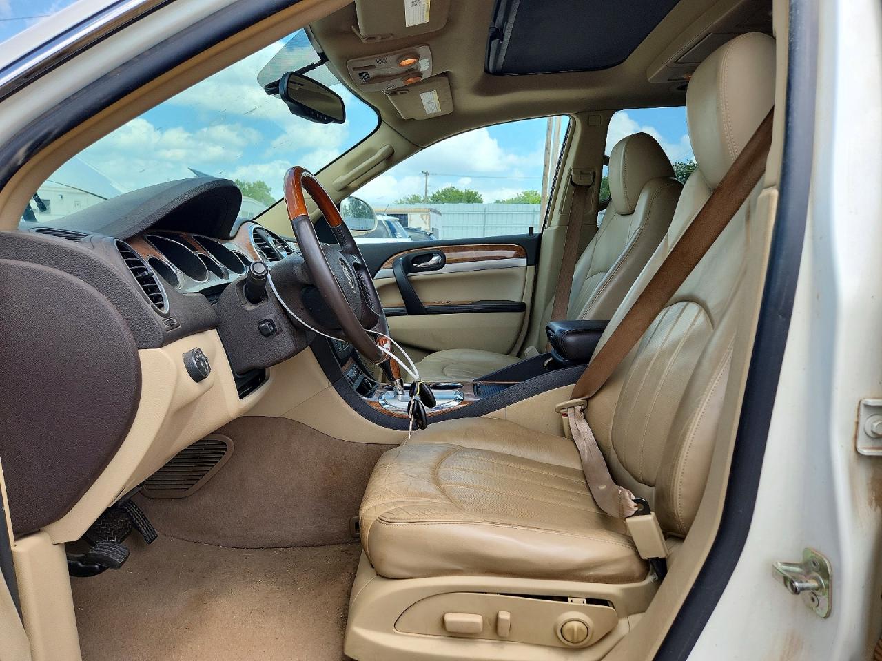 2010 Buick Enclave Cxl White vin: 5GALRCED3AJ197016