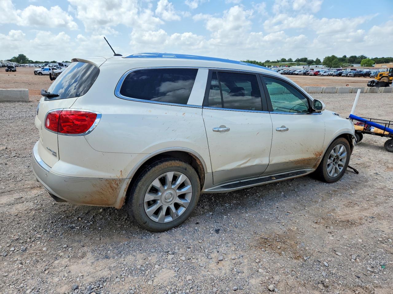 2010 Buick Enclave Cxl White vin: 5GALRCED3AJ197016