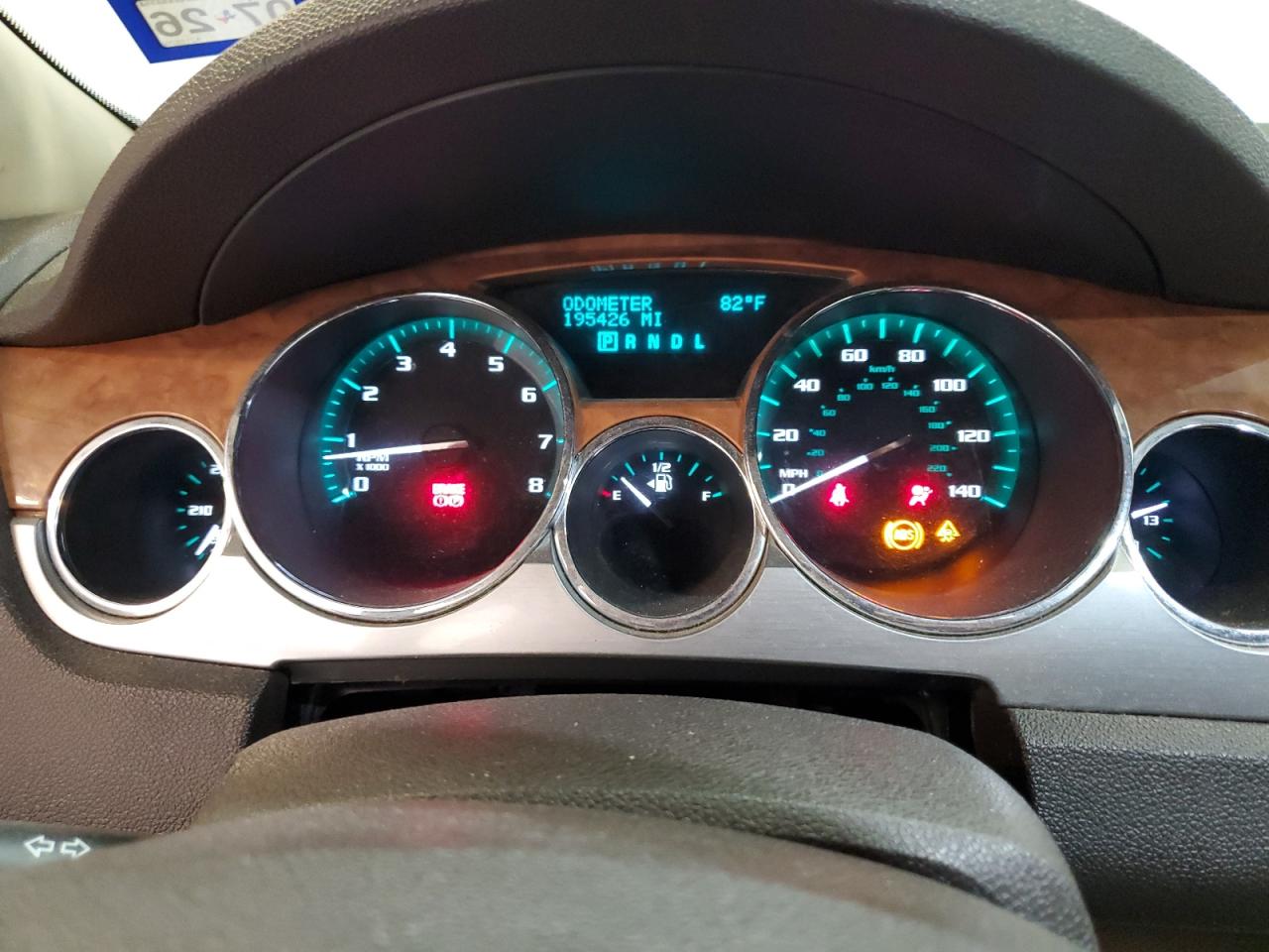 2010 Buick Enclave Cxl Maroon vin: 5GALRCED4AJ159262 Damage: Warning Light - Air Bag, On, Unacceptable