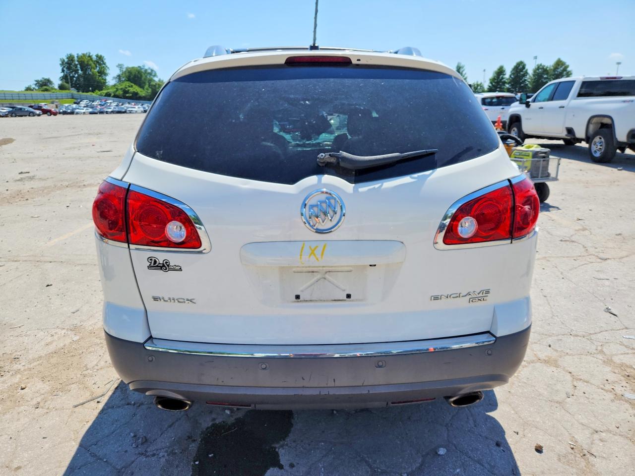 2010 Buick Enclave Cxl White vin: 5GALRCED4AJ257532