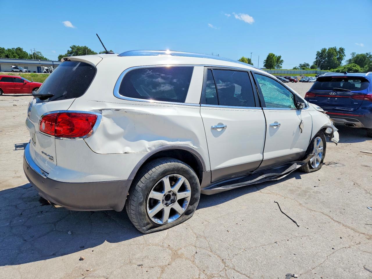2010 Buick Enclave Cxl White vin: 5GALRCED4AJ257532