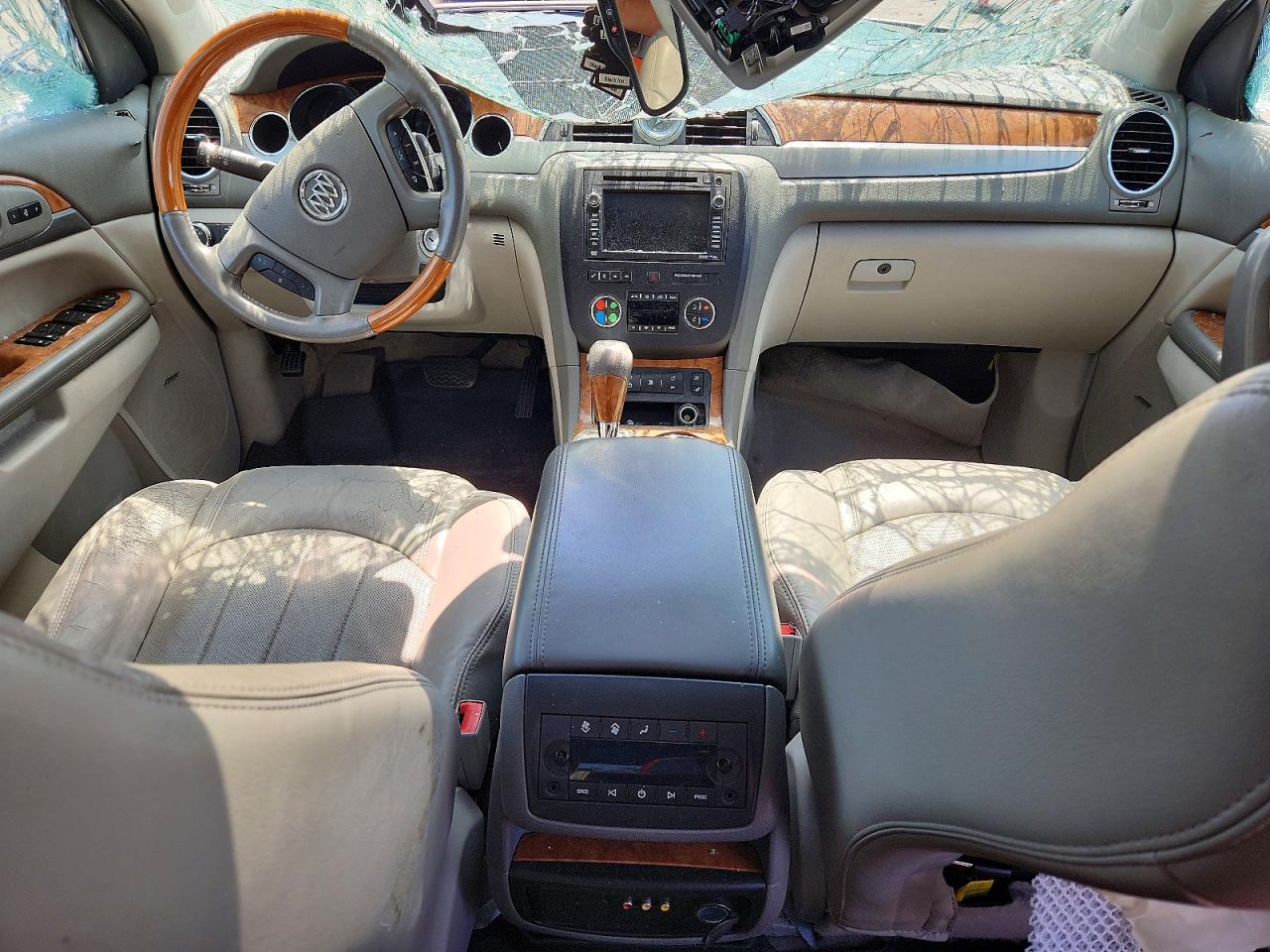 2010 Buick Enclave Cxl White vin: 5GALRCED4AJ257532