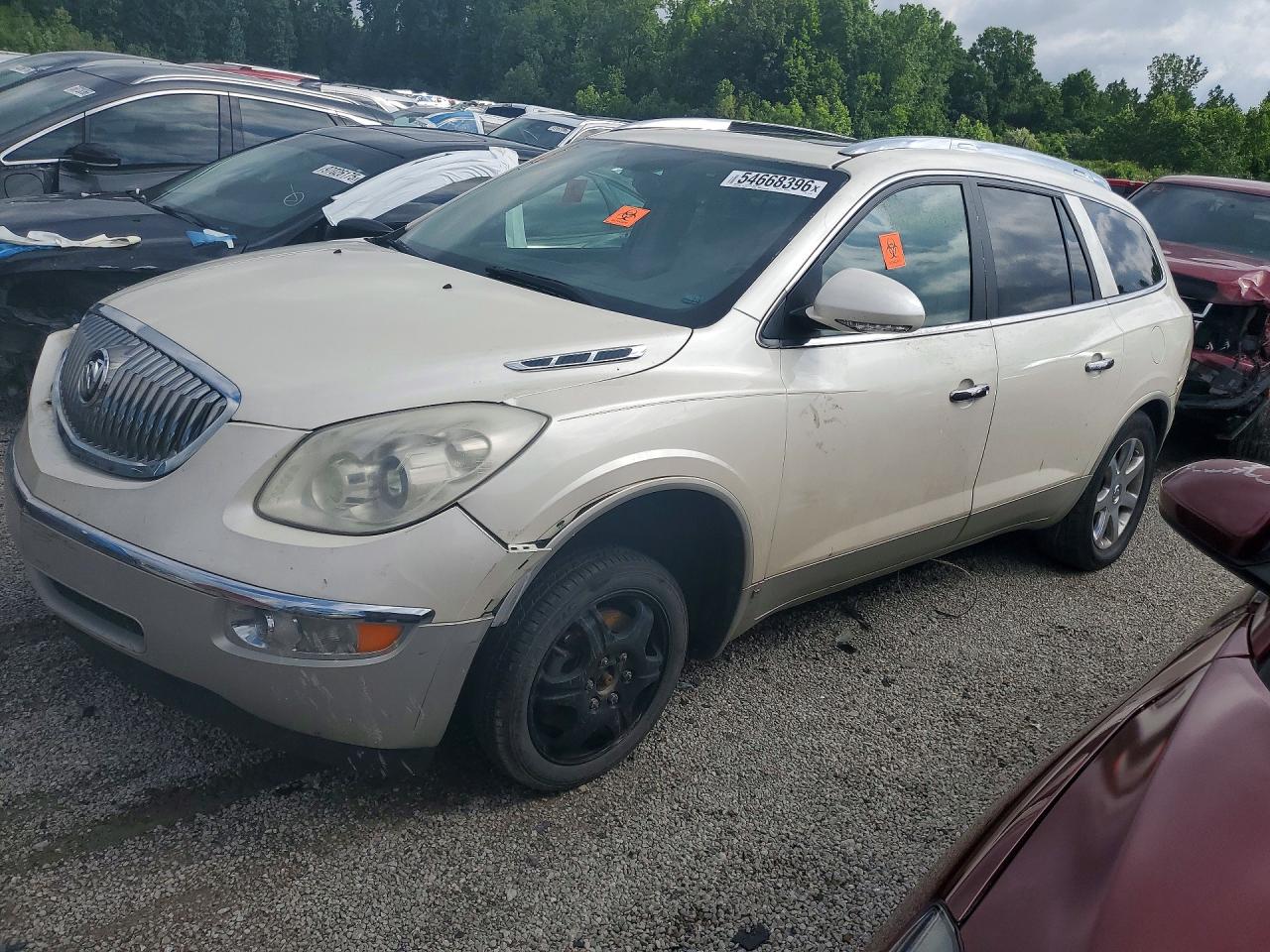 2010 Buick Enclave Cxl White vin: 5GALRCED7AJ117345