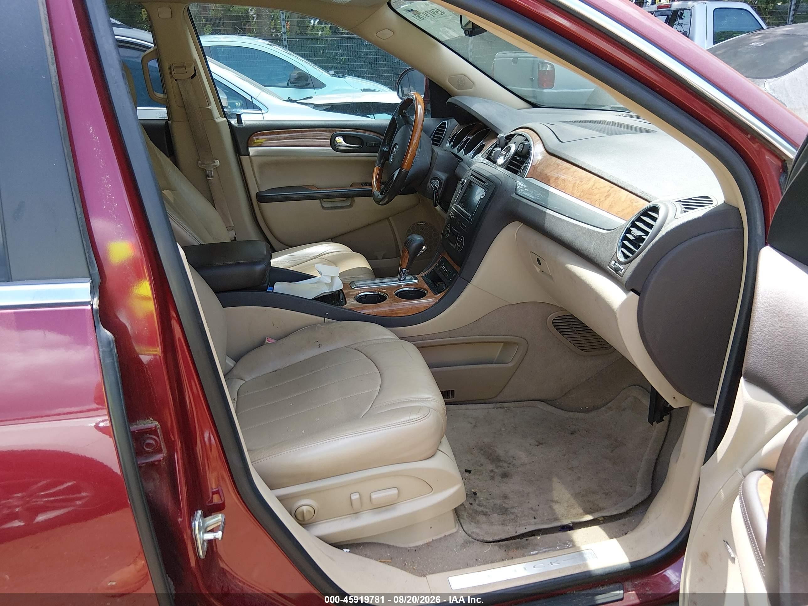 2010 Buick Enclave 2xl Burgundy vin: 5GALRCED7AJ136512