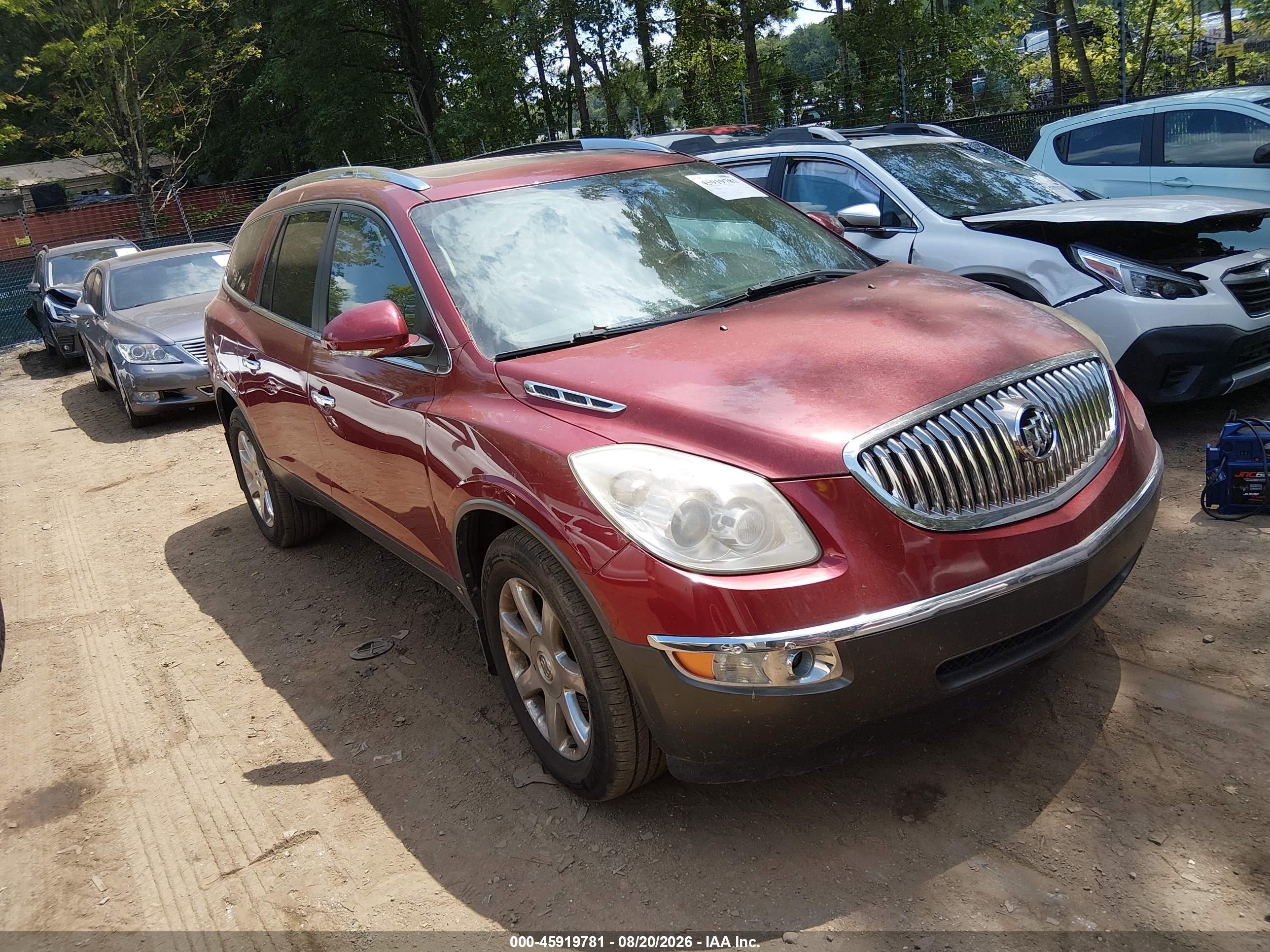 2010 Buick Enclave 2xl Burgundy vin: 5GALRCED7AJ136512