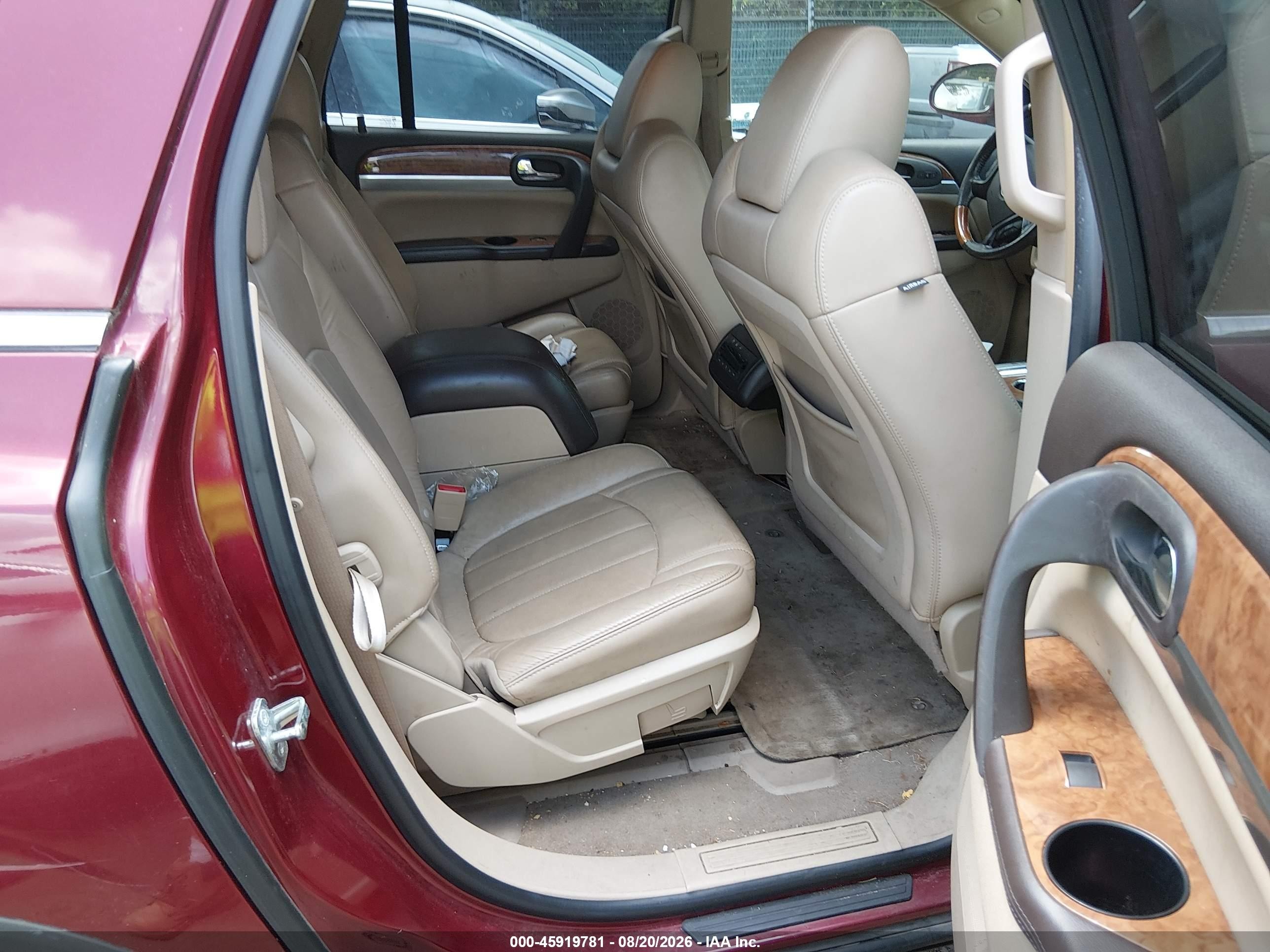 2010 Buick Enclave 2xl Burgundy vin: 5GALRCED7AJ136512