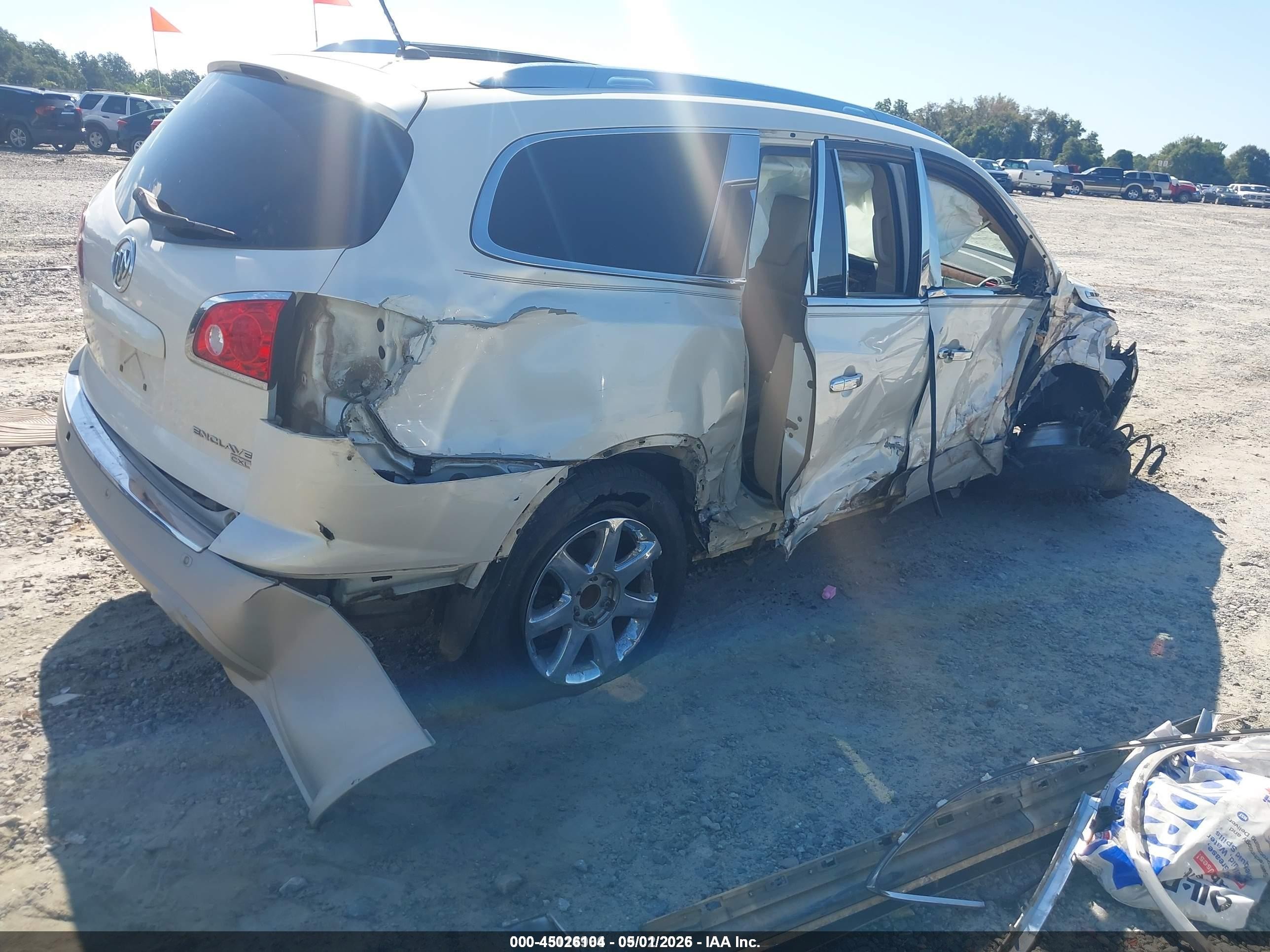 2010 Buick Enclave 2xl White vin: 5GALRCED7AJ168411