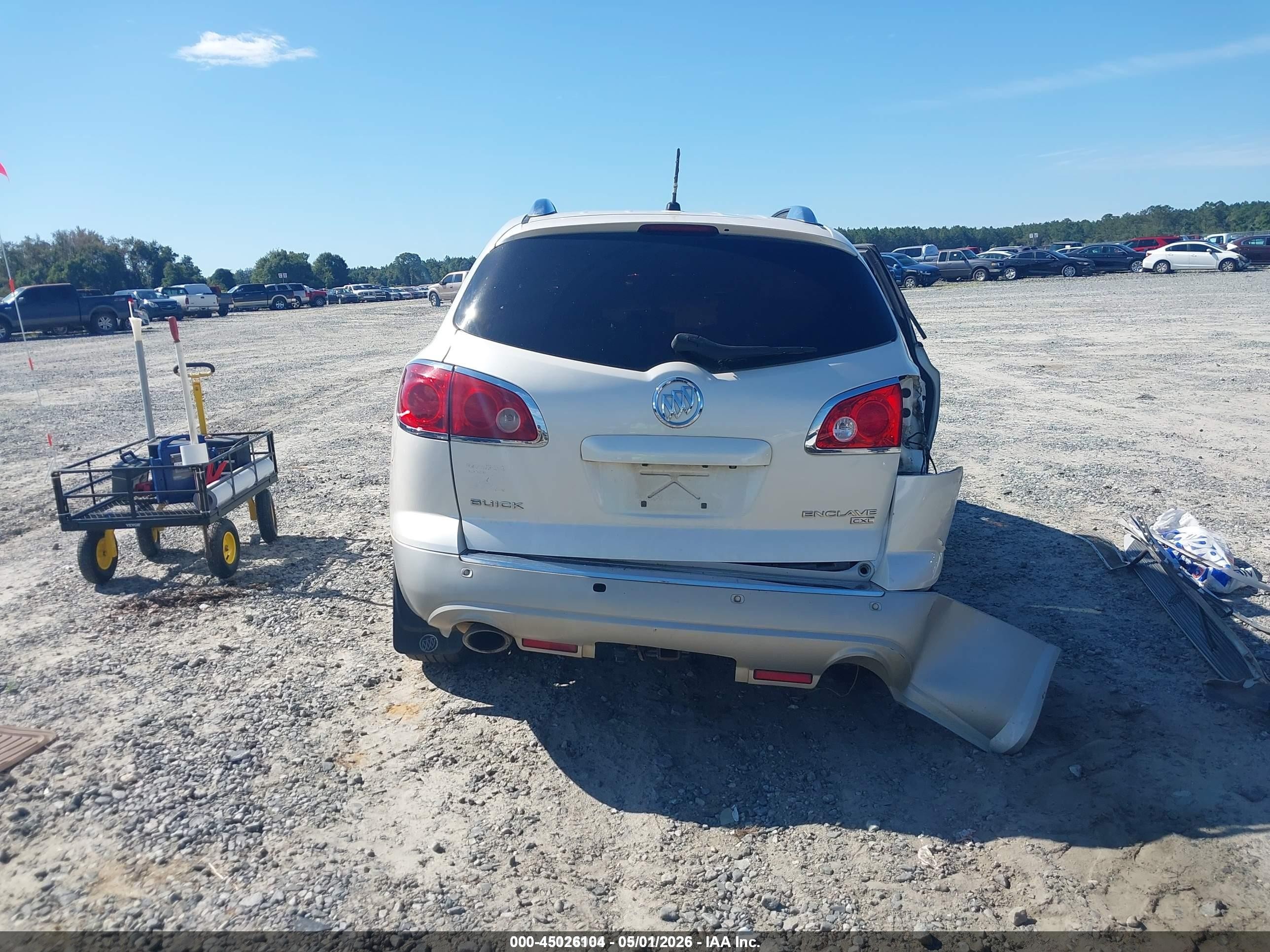 2010 Buick Enclave 2xl White vin: 5GALRCED7AJ168411