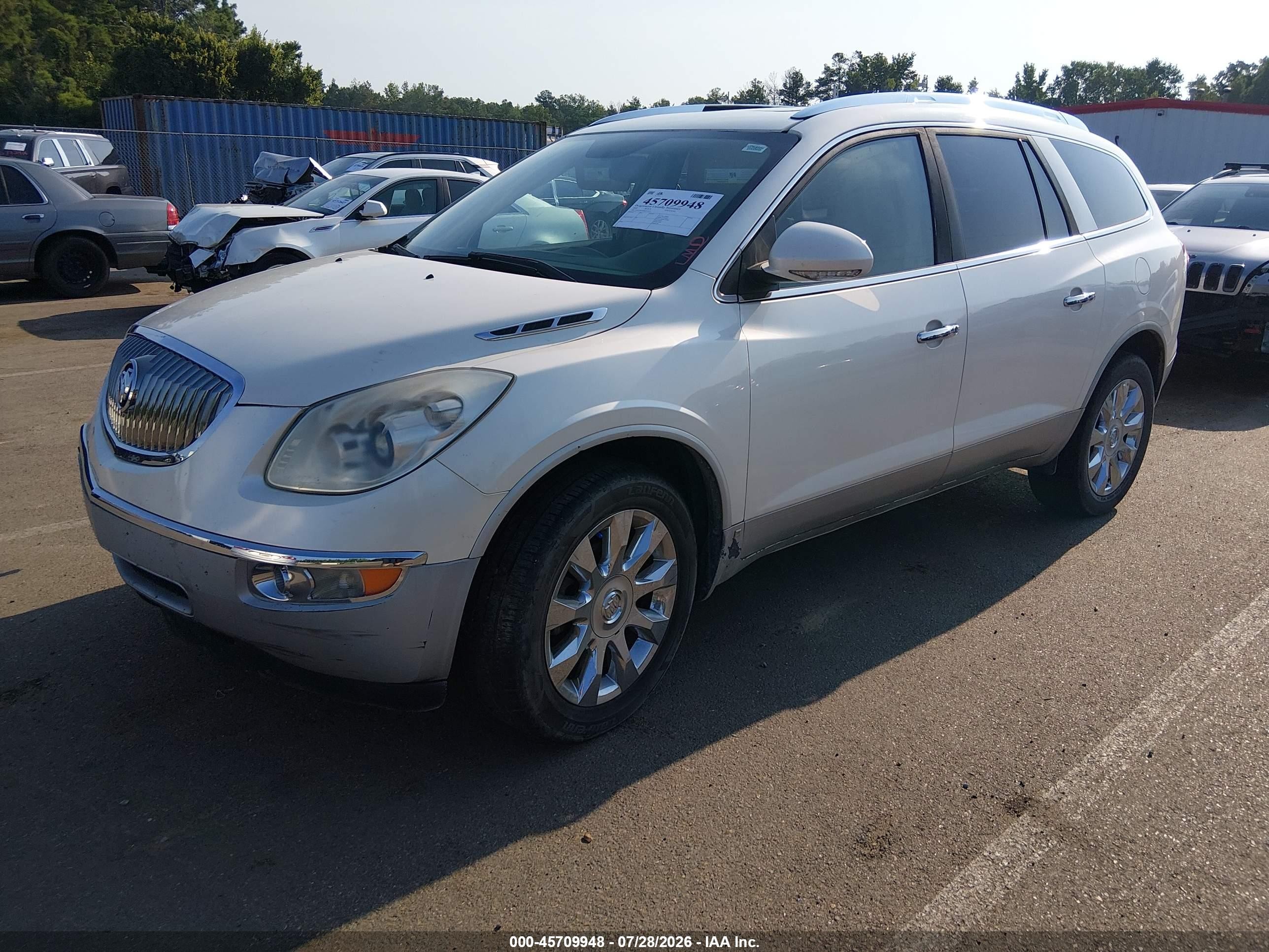 2010 Buick Enclave 2xl White vin: 5GALRCED8AJ158311
