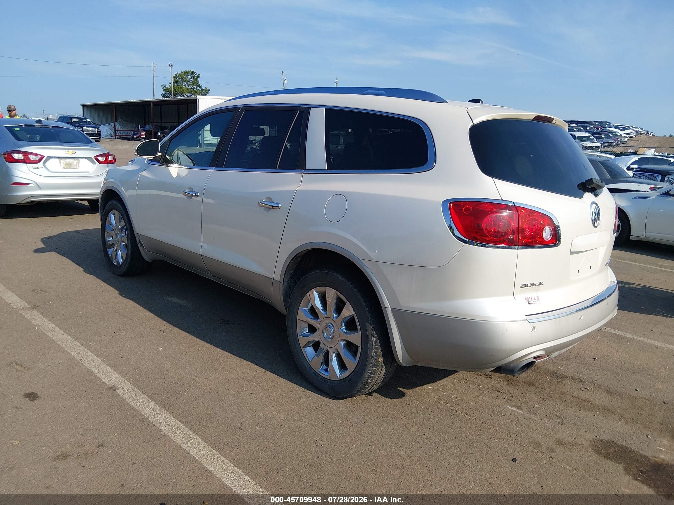 2010 Buick Enclave 2xl White vin: 5GALRCED8AJ158311