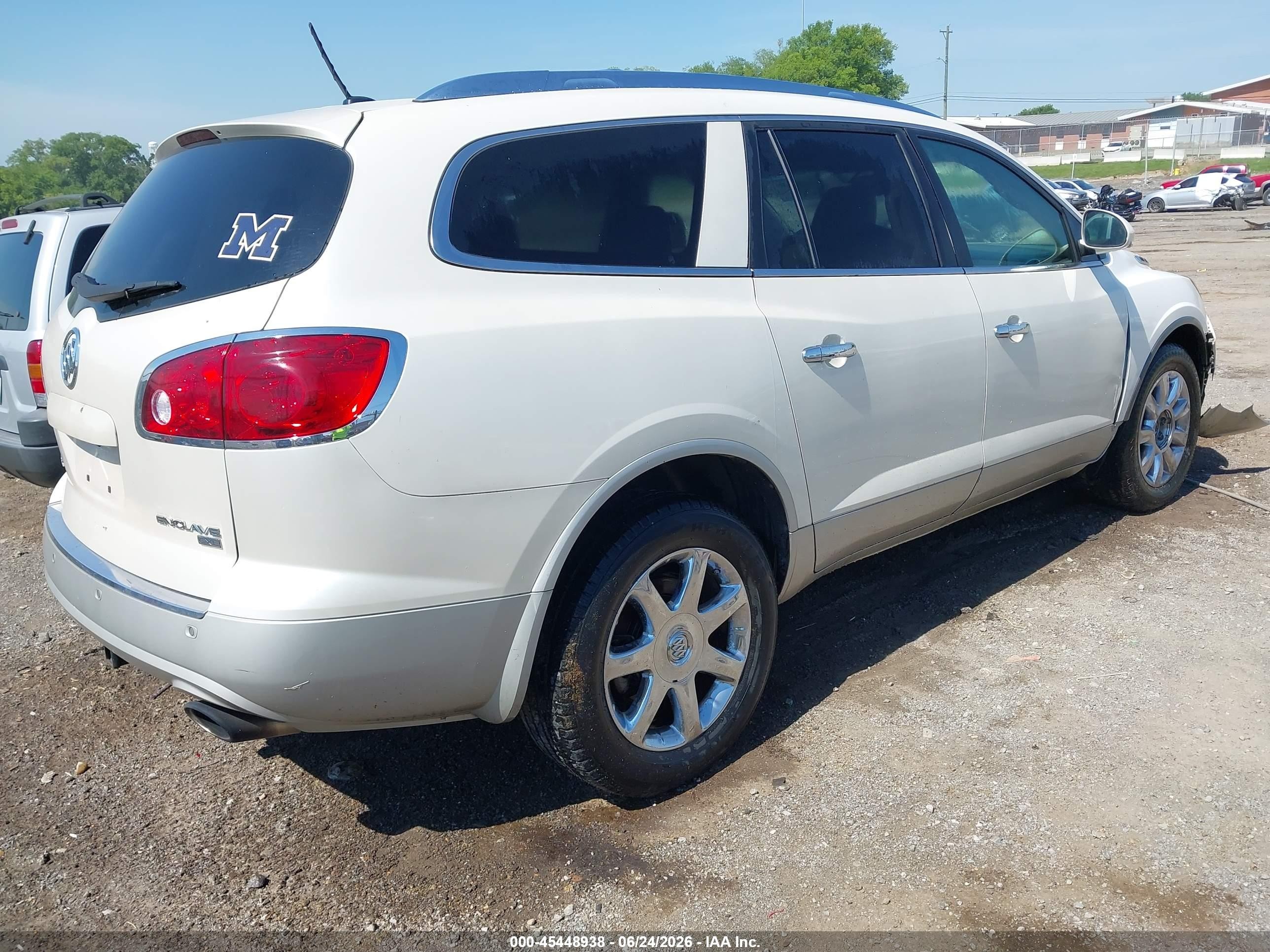 2010 Buick Enclave 2xl White vin: 5GALRCED9AJ159905