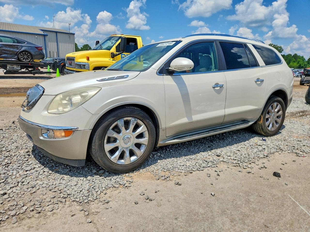 2010 Buick Enclave Cxl White vin: 5GALRCED9AJ232321