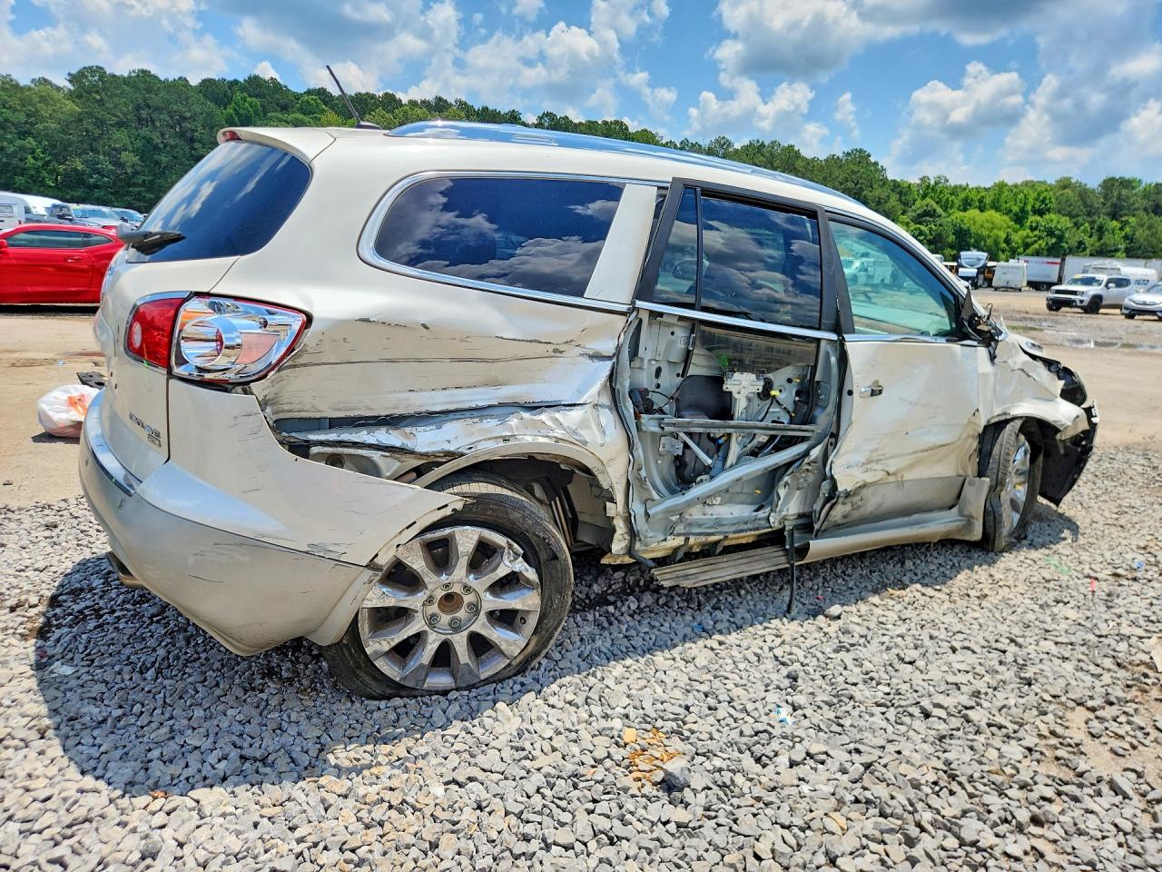 2010 Buick Enclave Cxl Белый vin: 5GALRCED9AJ232321