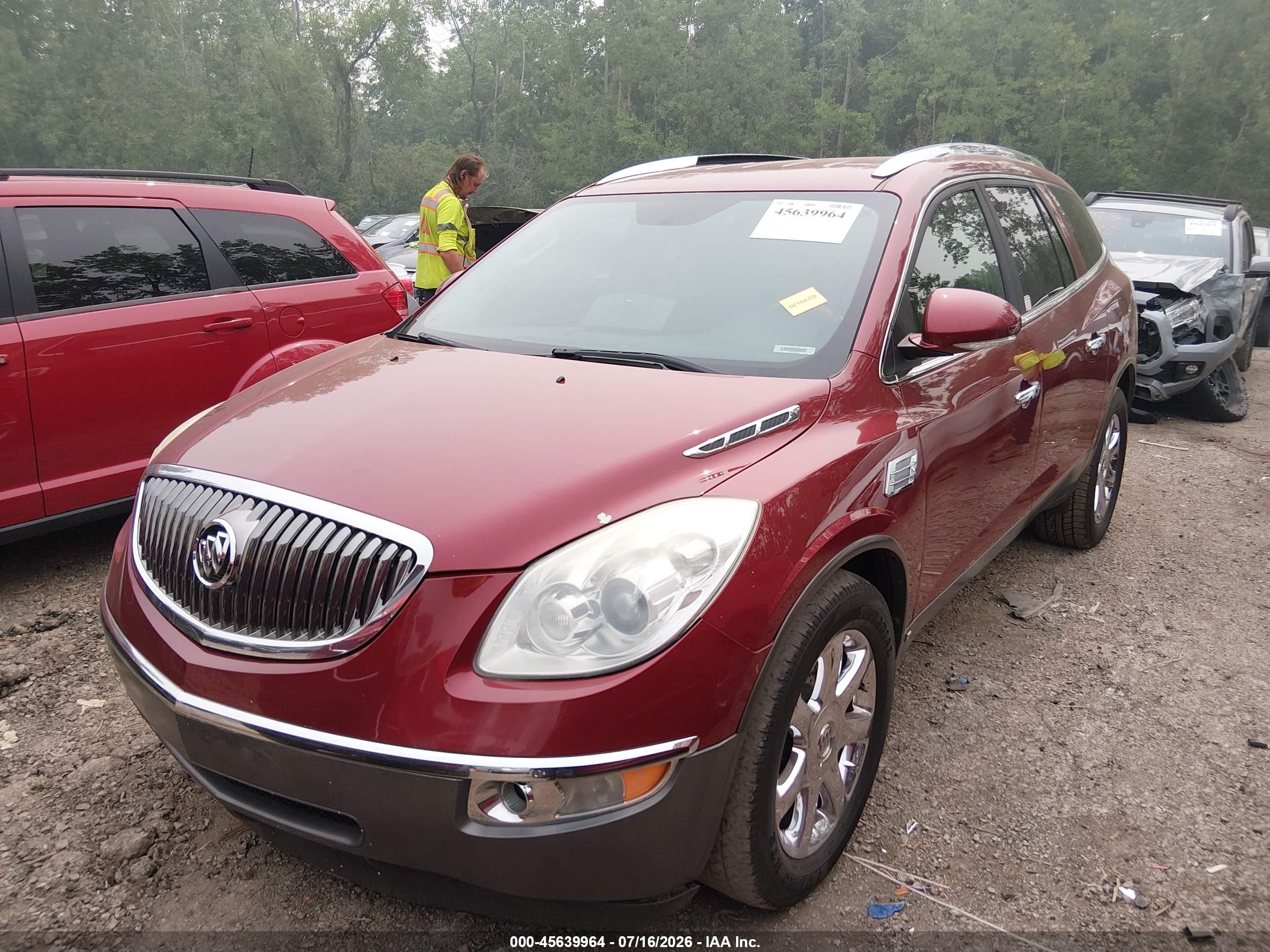 2010 Buick Enclave 1xl Red vin: 5GALVBED1AJ130792