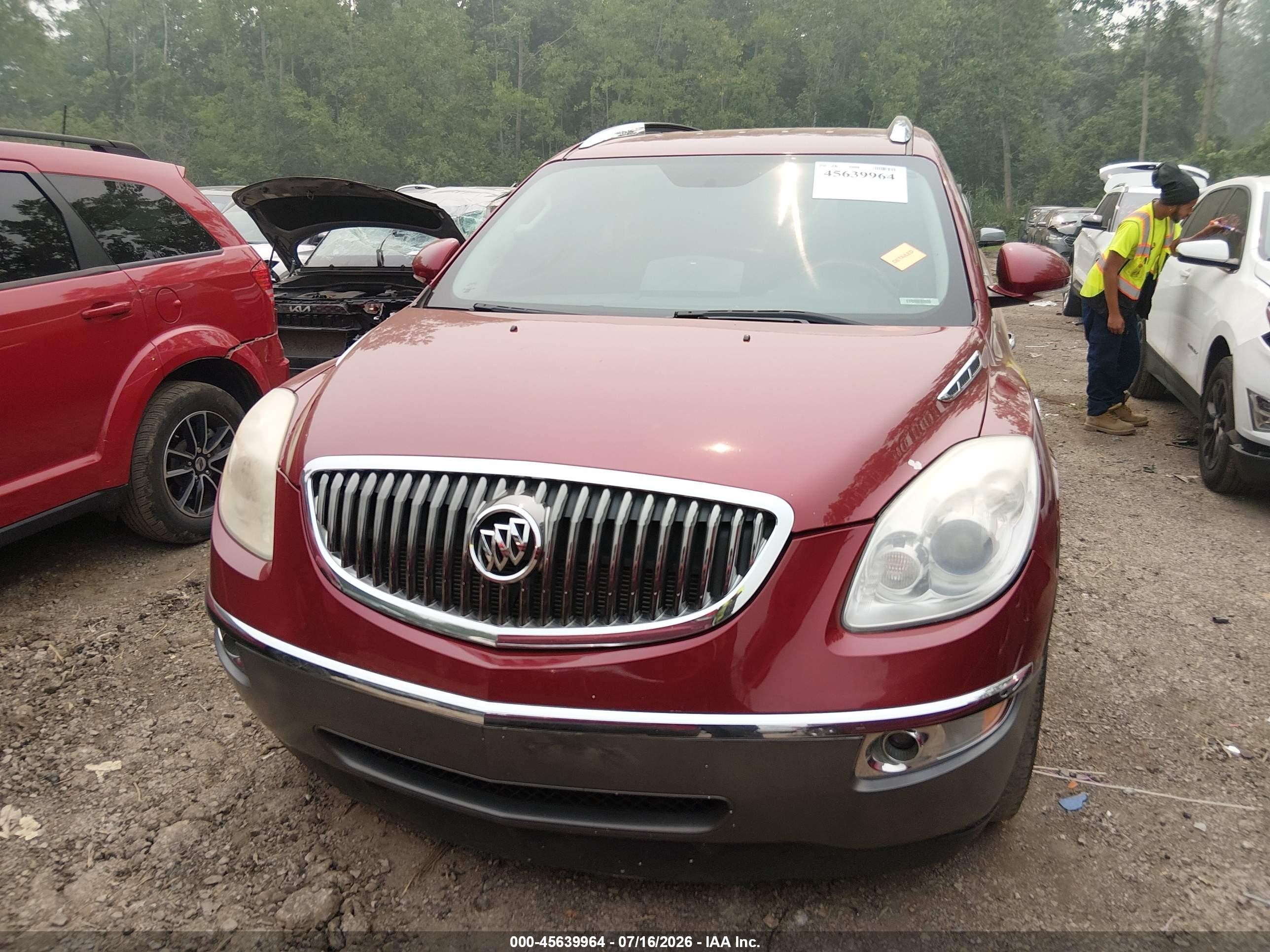 2010 Buick Enclave 1xl Red vin: 5GALVBED1AJ130792