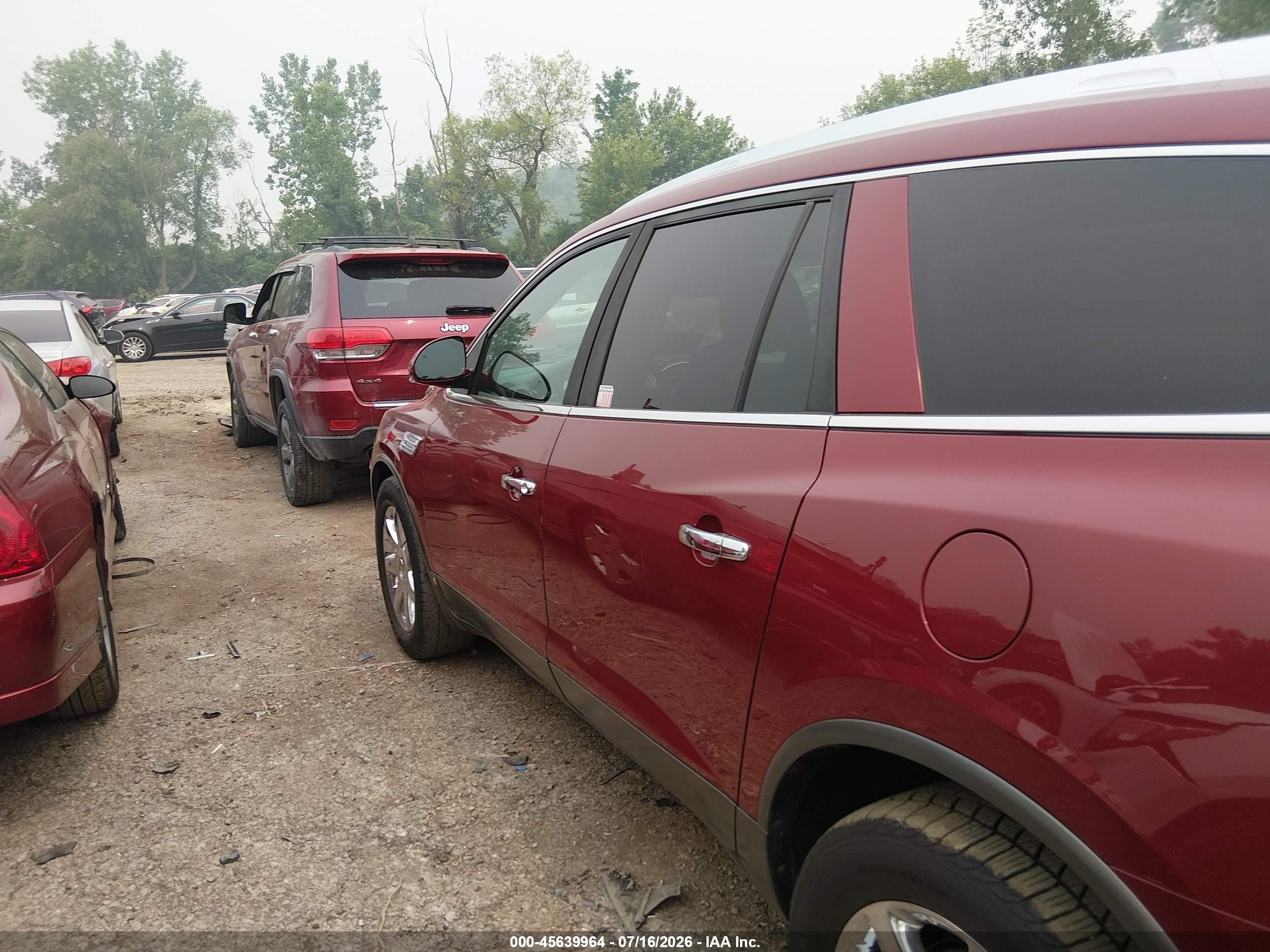 2010 Buick Enclave 1xl Red vin: 5GALVBED1AJ130792