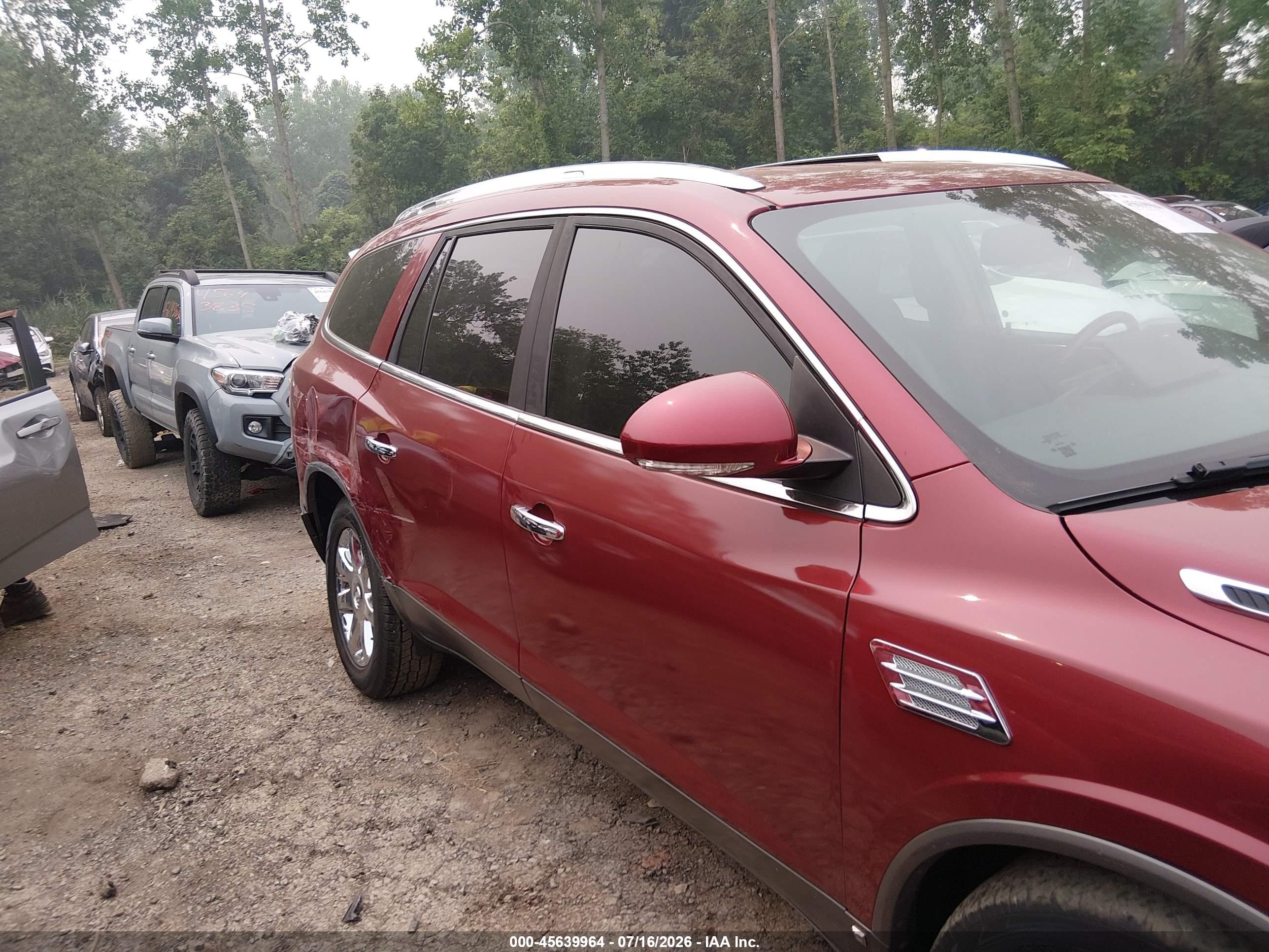 2010 Buick Enclave 1xl Red vin: 5GALVBED1AJ130792