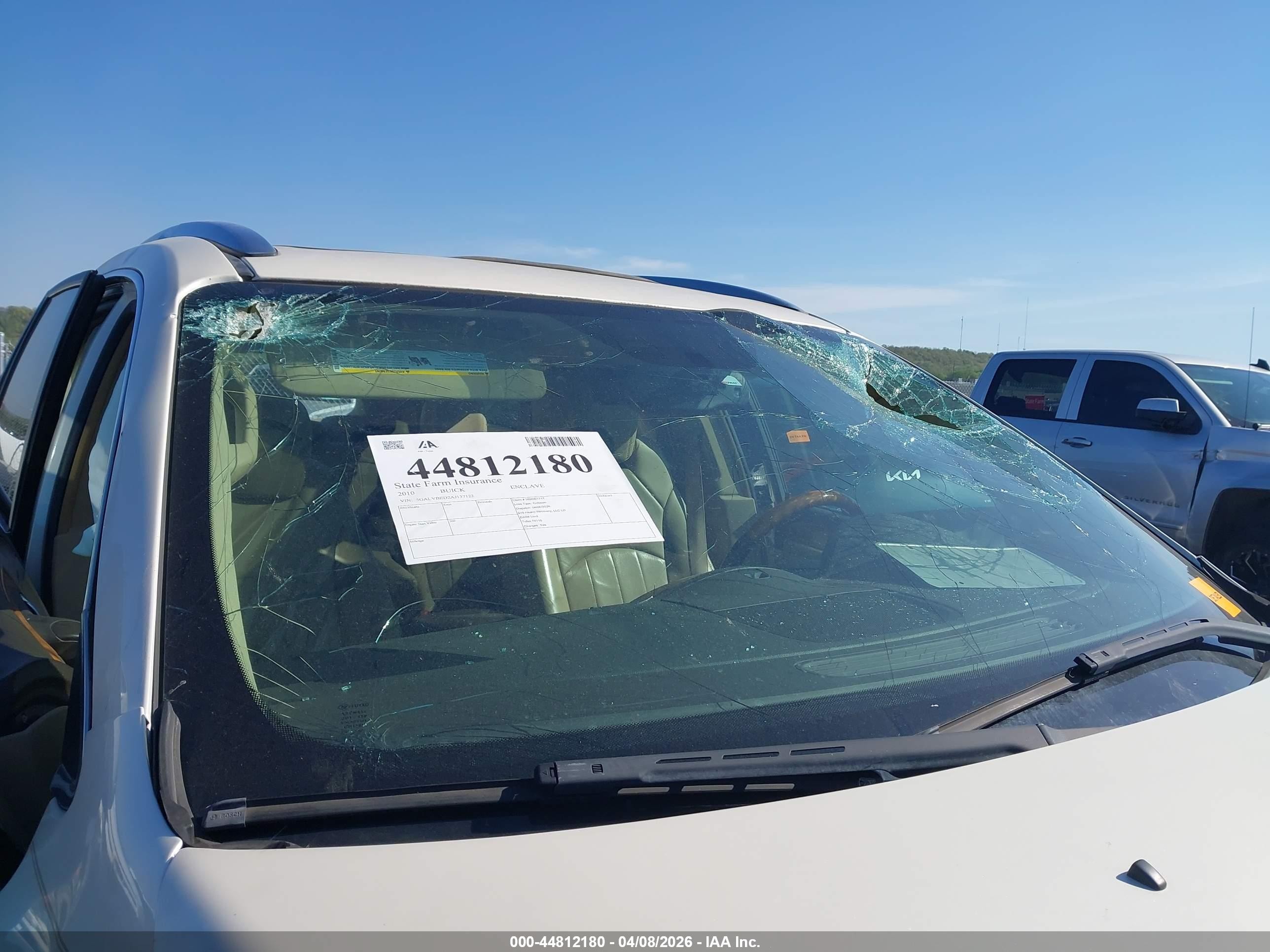 2010 Buick Enclave 1xl Cream vin: 5GALVBED2AJ137122