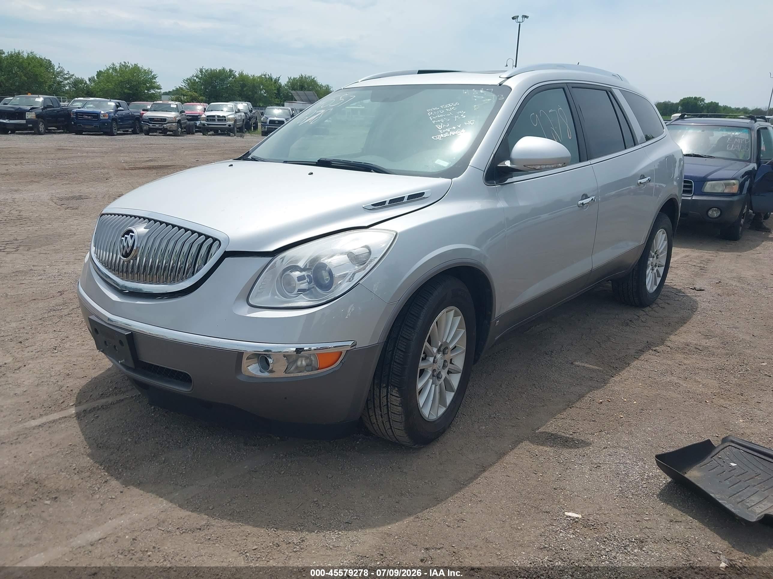 2010 Buick Enclave 1xl Silver vin: 5GALVBED3AJ128607
