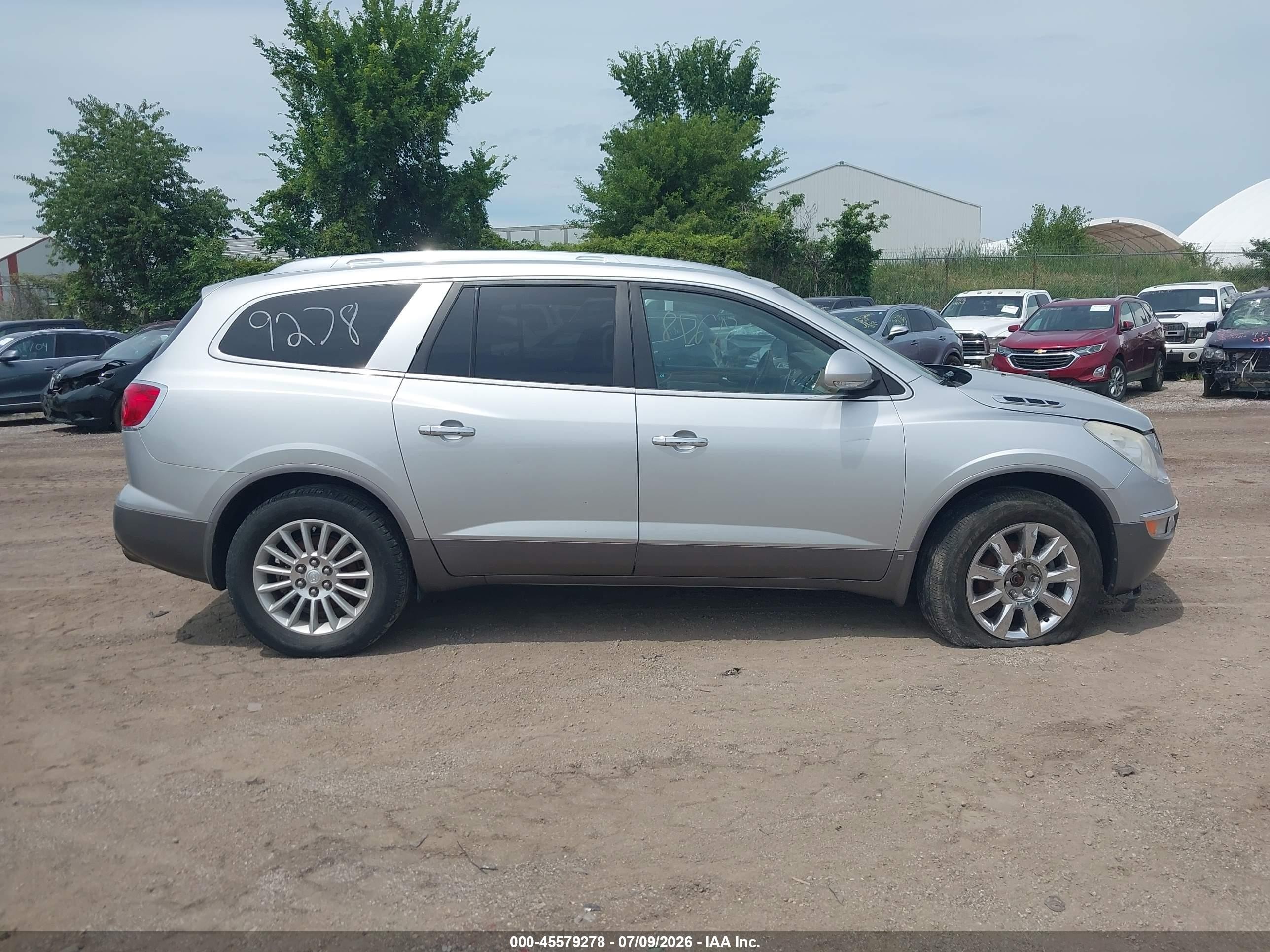 2010 Buick Enclave 1xl Silver vin: 5GALVBED3AJ128607