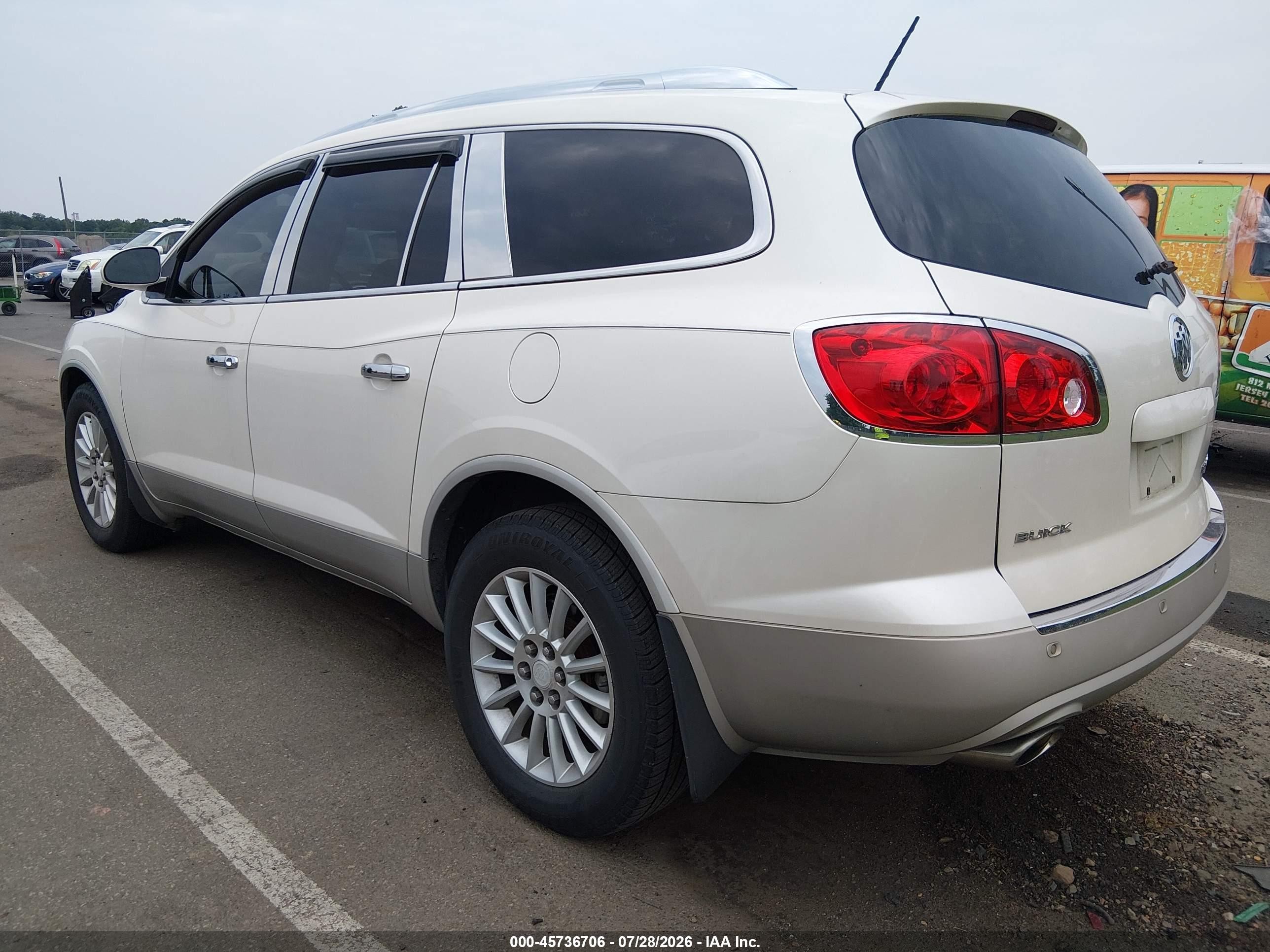 2010 Buick Enclave 1xl White vin: 5GALVBED6AJ235943