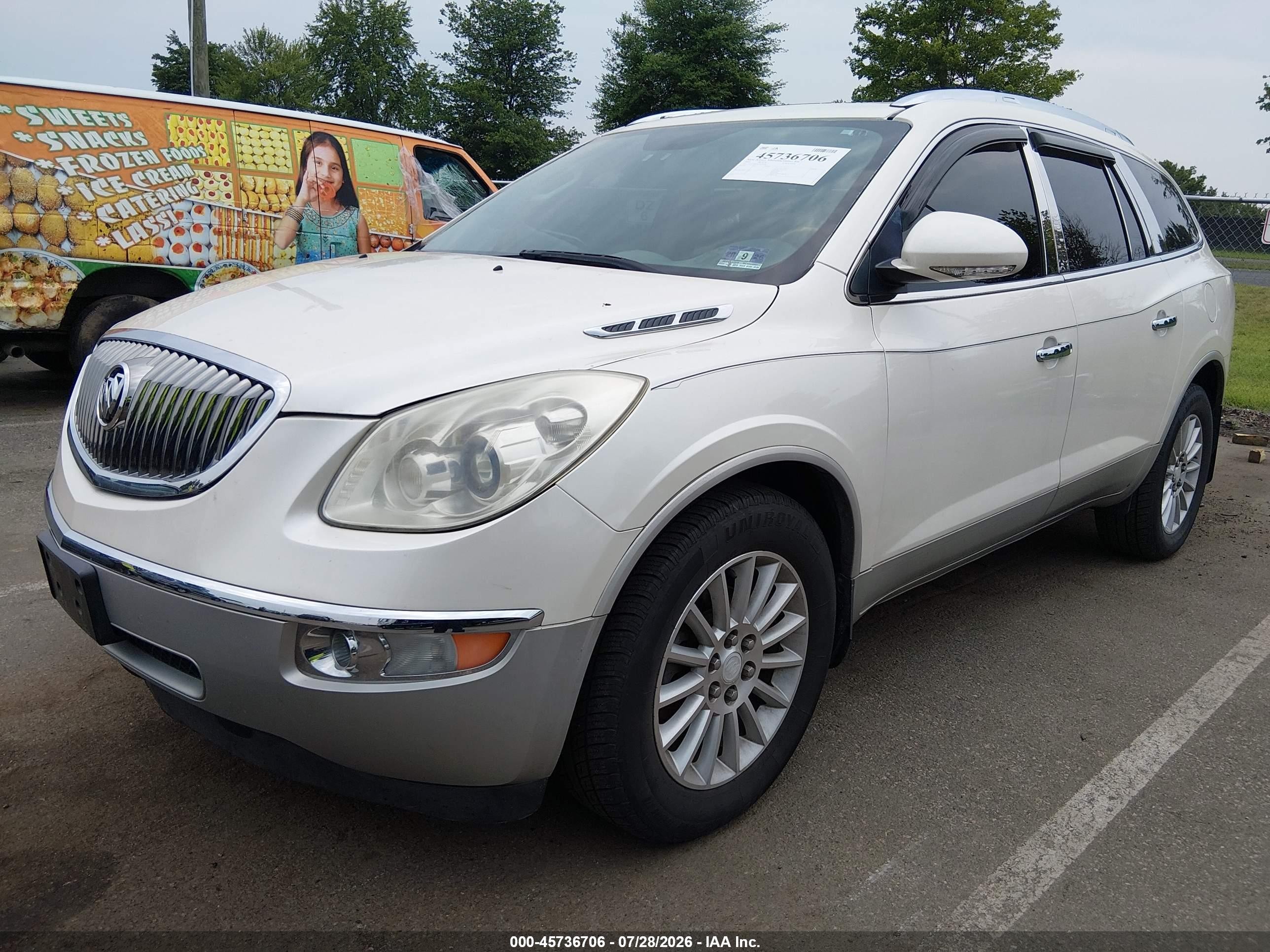 2010 Buick Enclave 1xl White vin: 5GALVBED6AJ235943