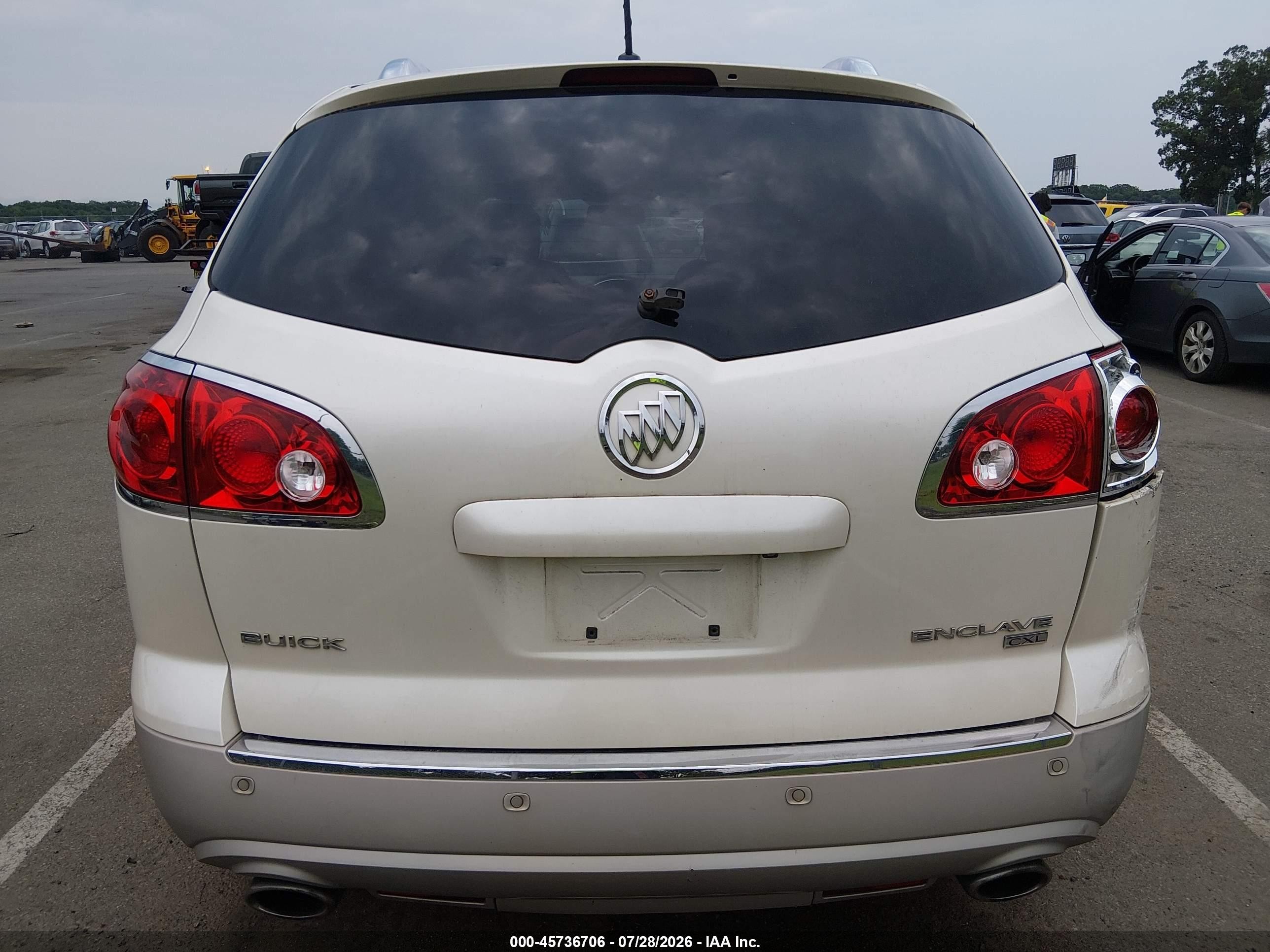 2010 Buick Enclave 1xl White vin: 5GALVBED6AJ235943