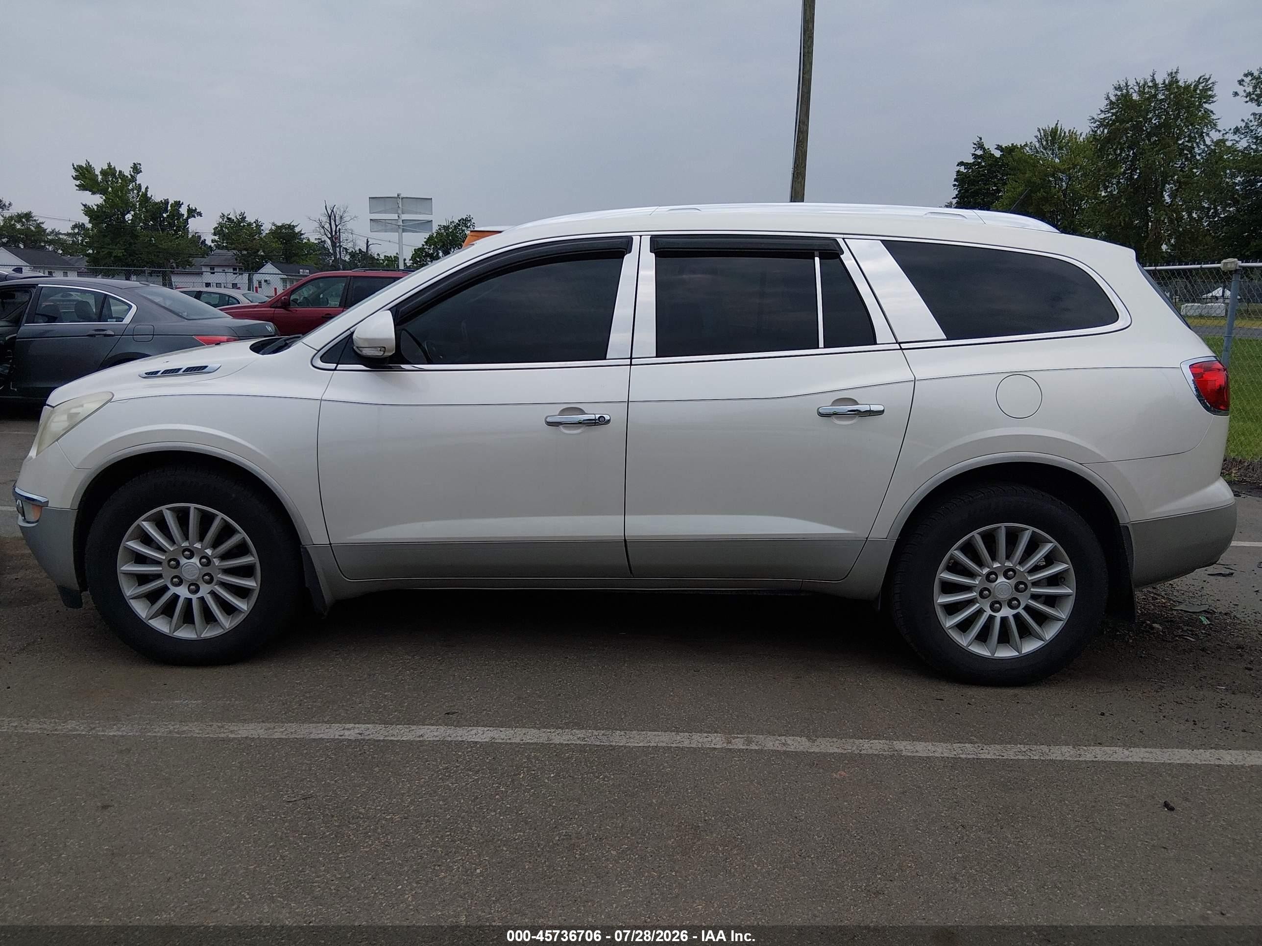 2010 Buick Enclave 1xl White vin: 5GALVBED6AJ235943