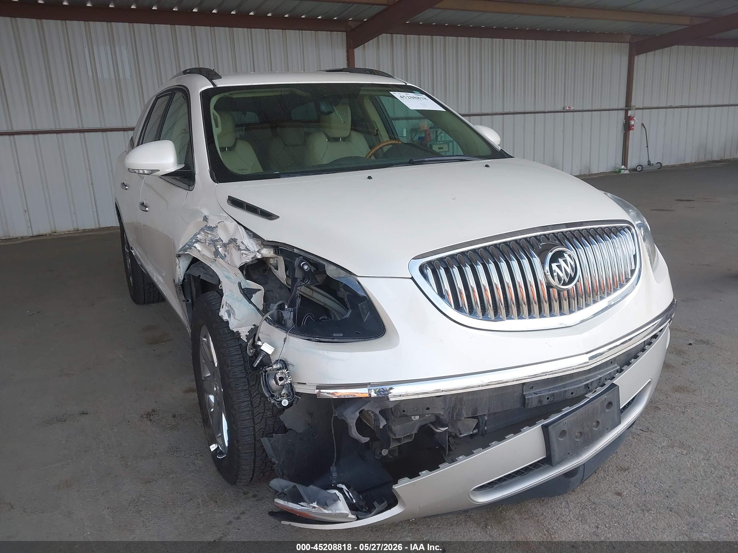 2010 Buick Enclave 1xl White vin: 5GALVBED7AJ216513