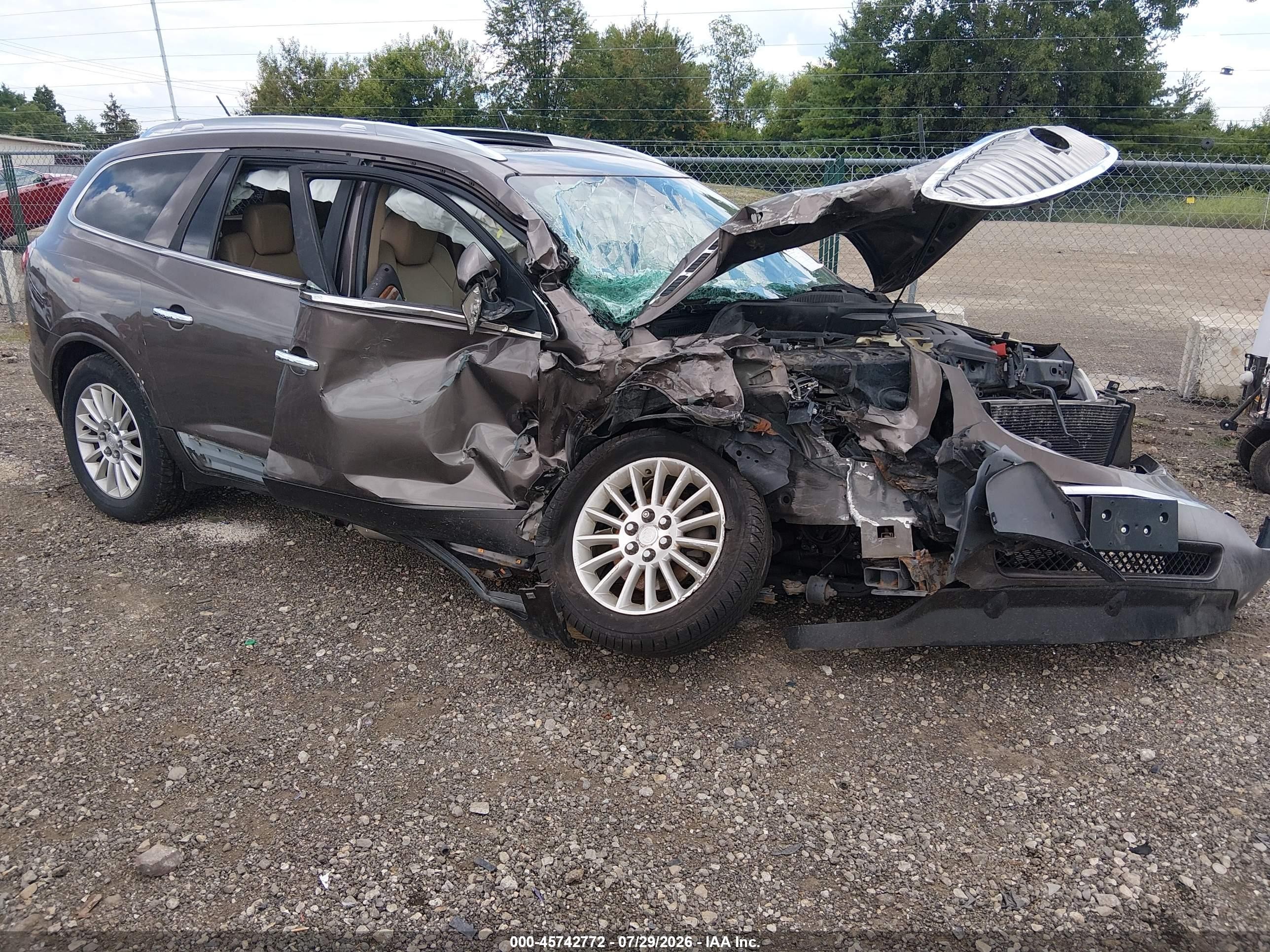 2010 Buick Enclave 1xl Brown vin: 5GALVBED8AJ221512