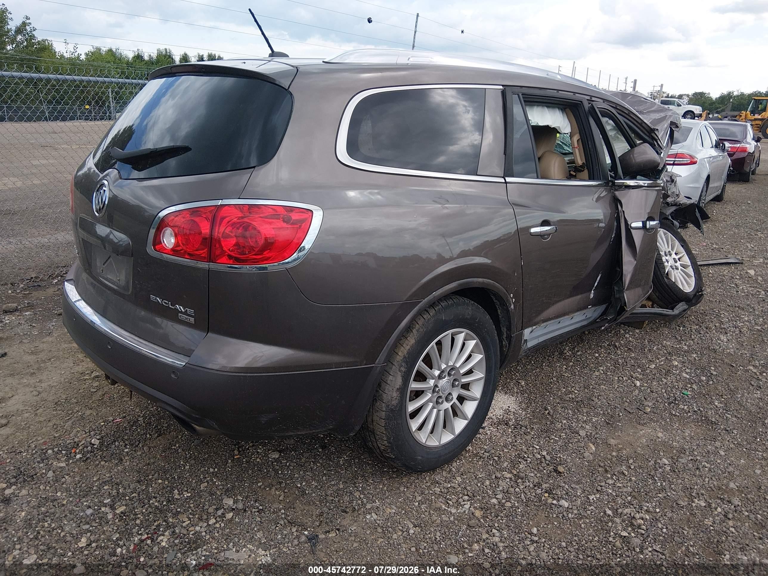 2010 Buick Enclave 1xl Brown vin: 5GALVBED8AJ221512
