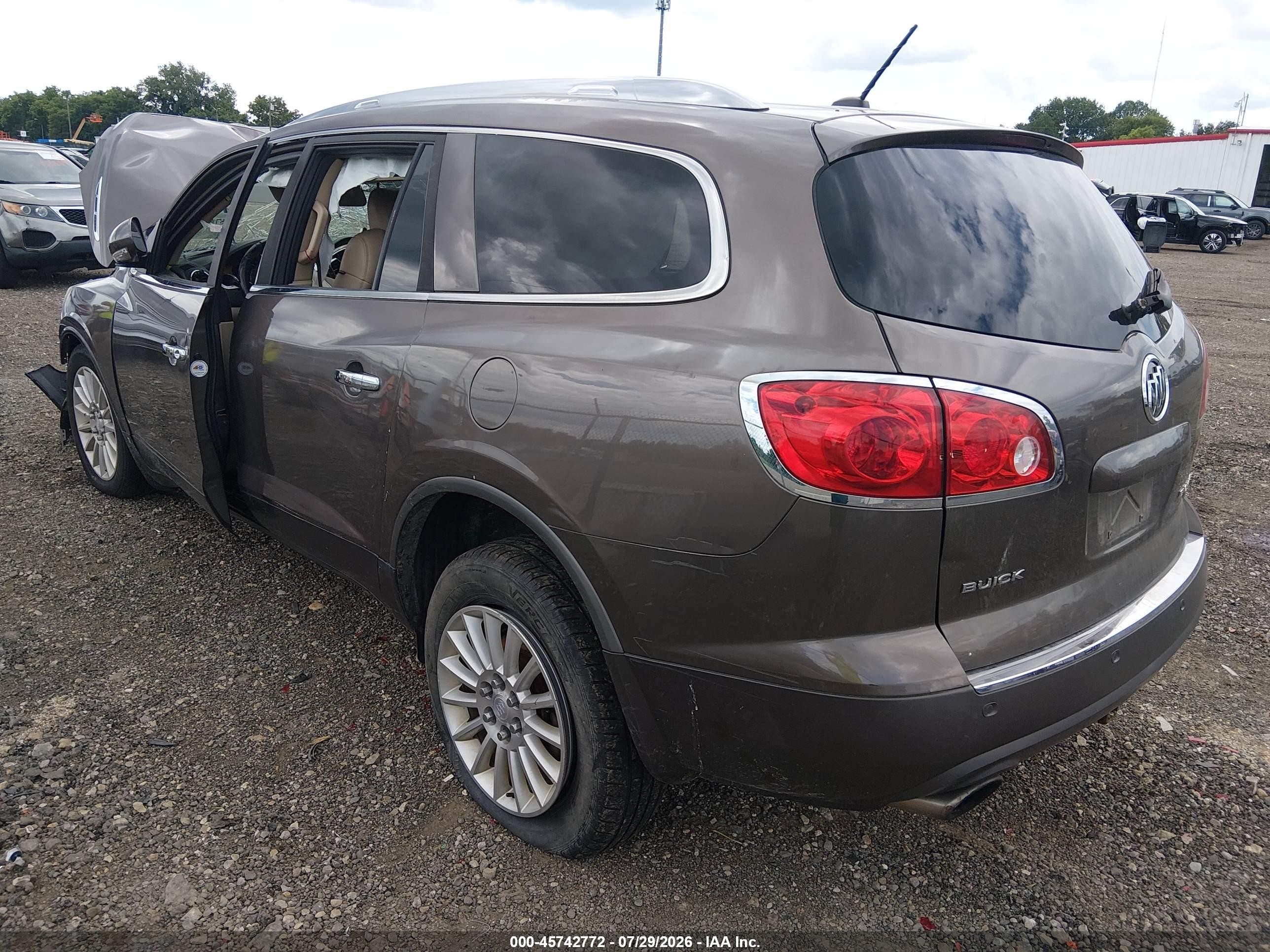 2010 Buick Enclave 1xl Brown vin: 5GALVBED8AJ221512