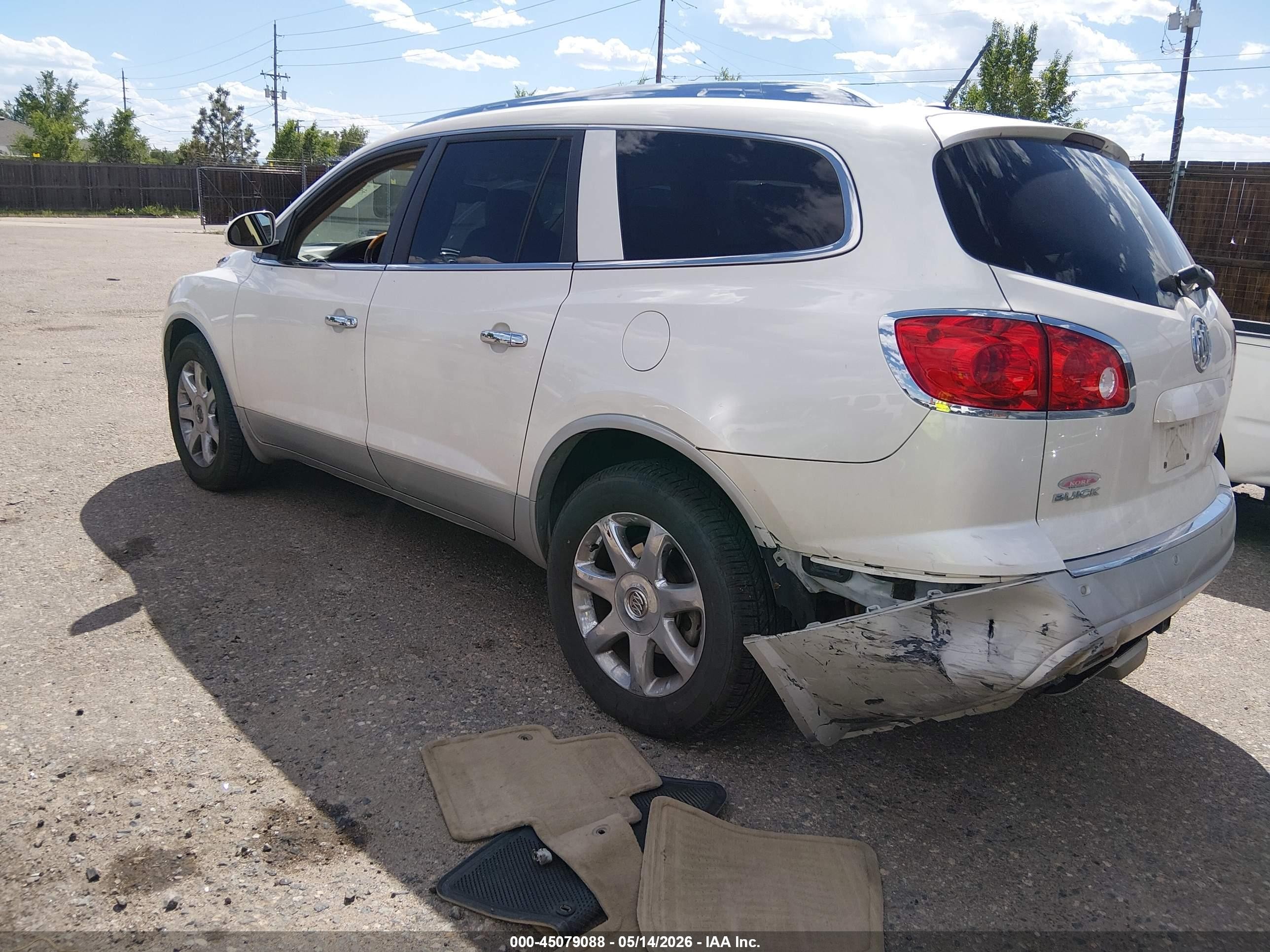 2010 Buick Enclave 1xl White vin: 5GALVBED8AJ254560