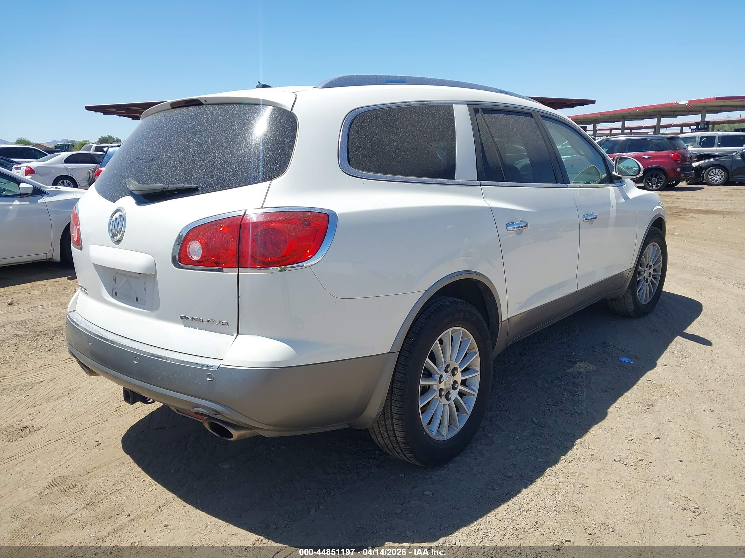 2010 Buick Enclave 1xl White vin: 5GALVBEDXAJ171471