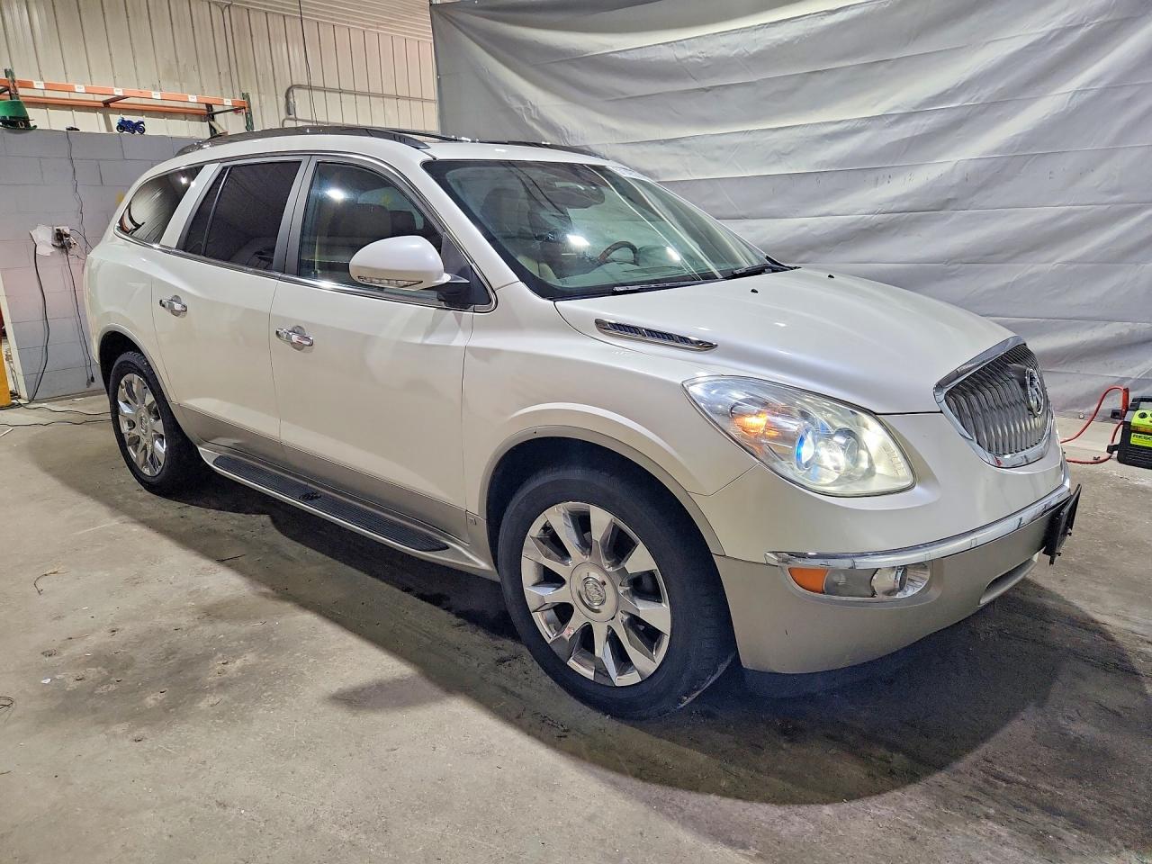 2010 Buick Enclave Cxl White vin: 5GALVCED3AJ256044