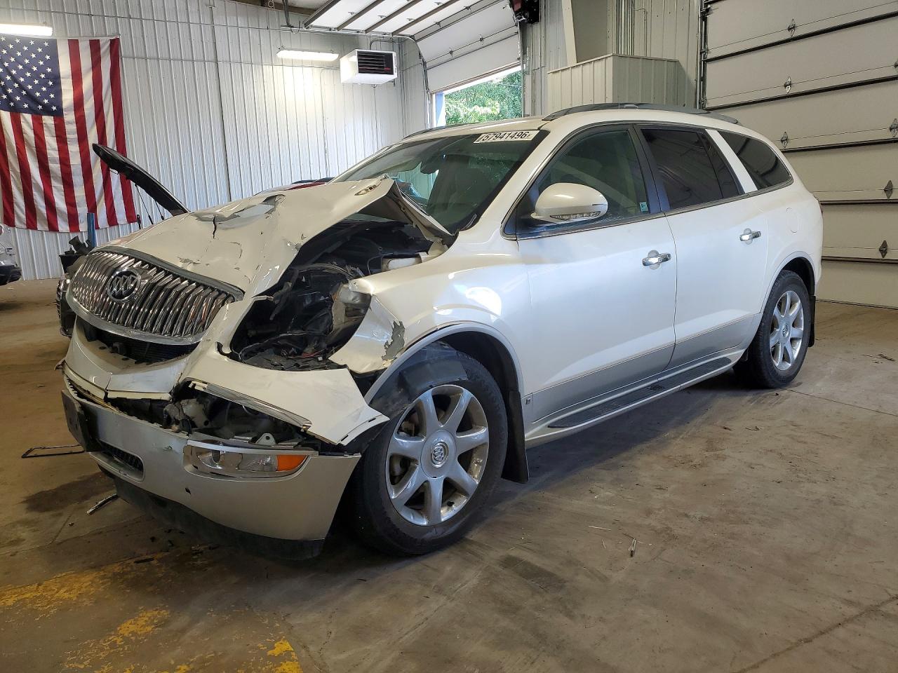 2010 Buick Enclave Cxl White vin: 5GALVCED6AJ249279