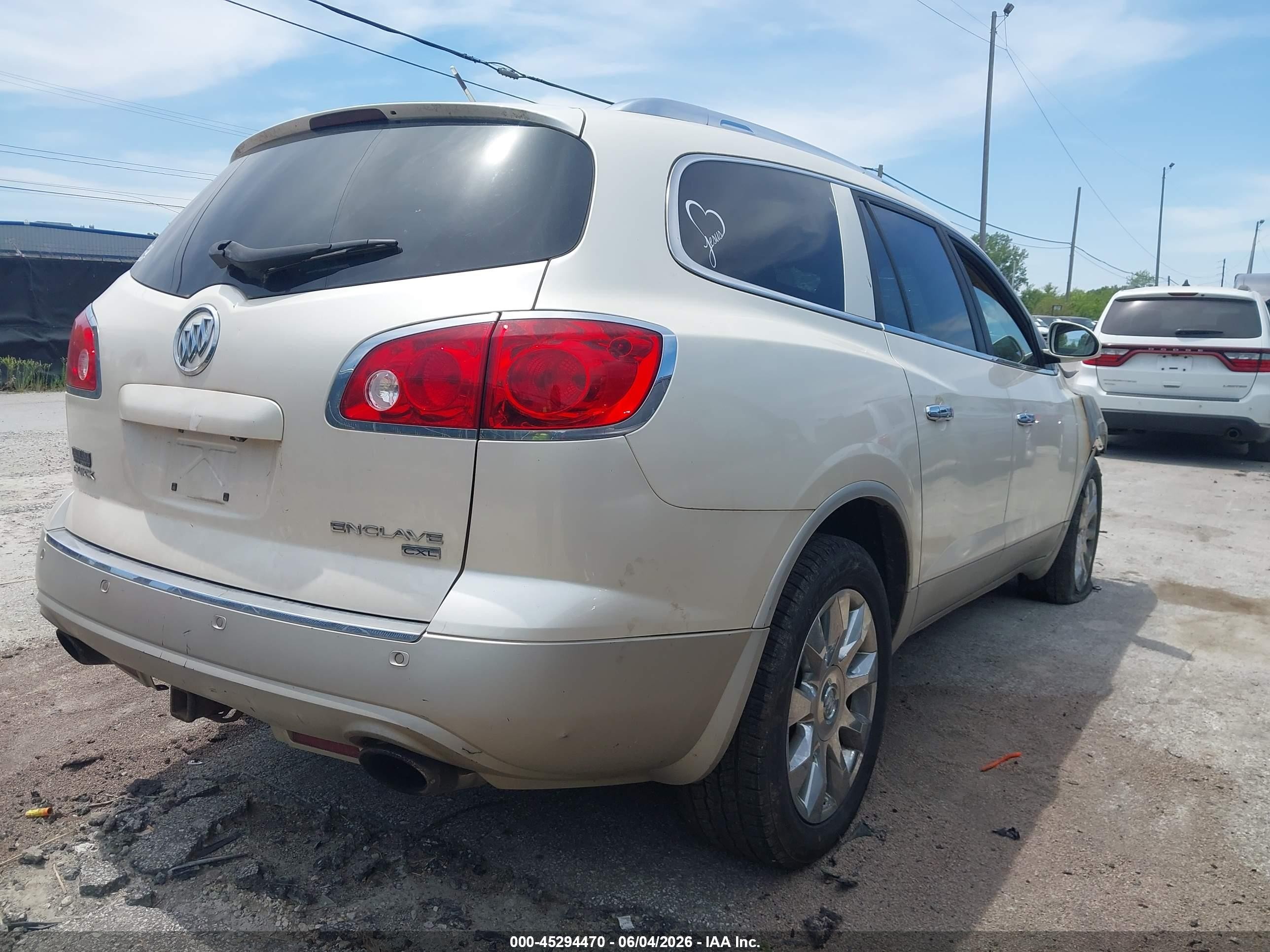 2010 Buick Enclave 2xl Cream vin: 5GALVCED7AJ147411