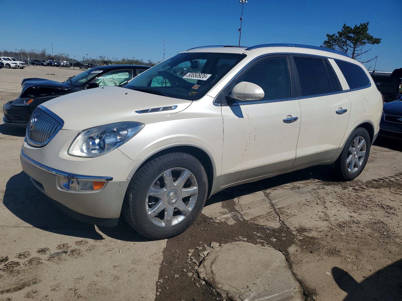 2010 Buick Enclave White vin: 5GALVCED7AJ251963