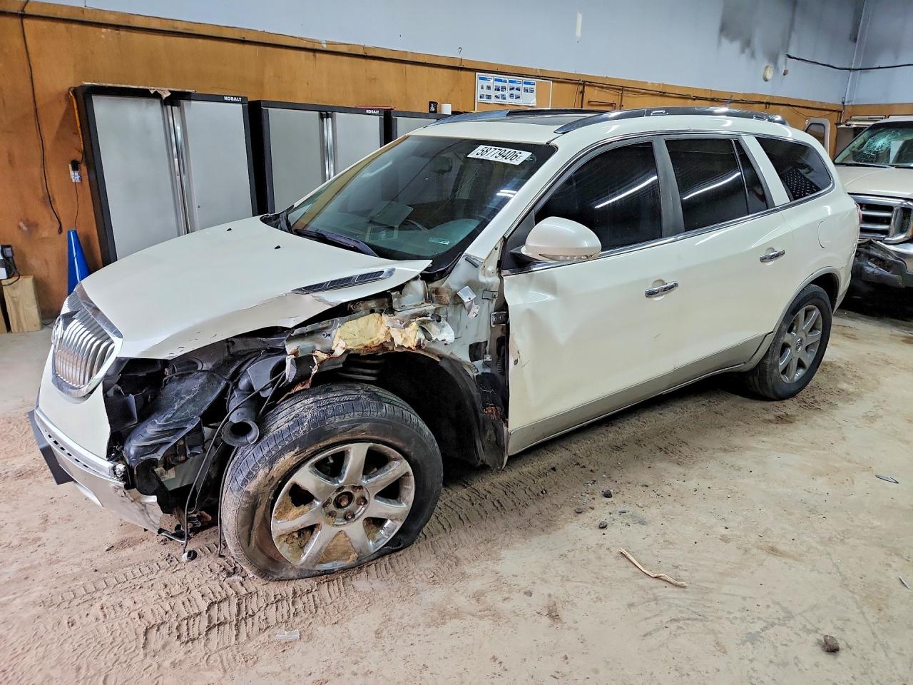 2010 Buick Enclave Cxl White vin: 5GALVCED8AJ147501