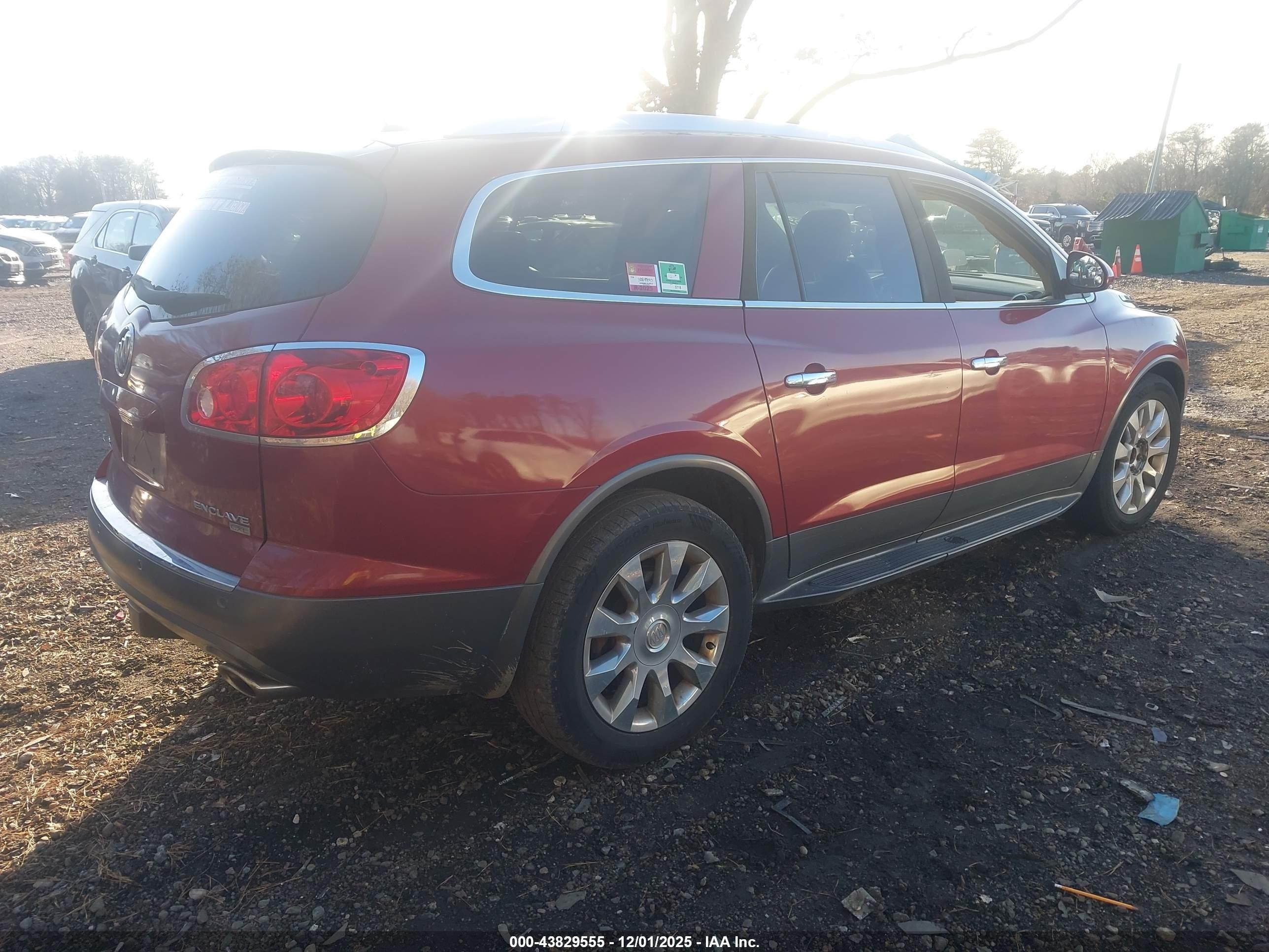 2010 Buick Enclave 2xl Red vin: 5GALVCED8AJ178554